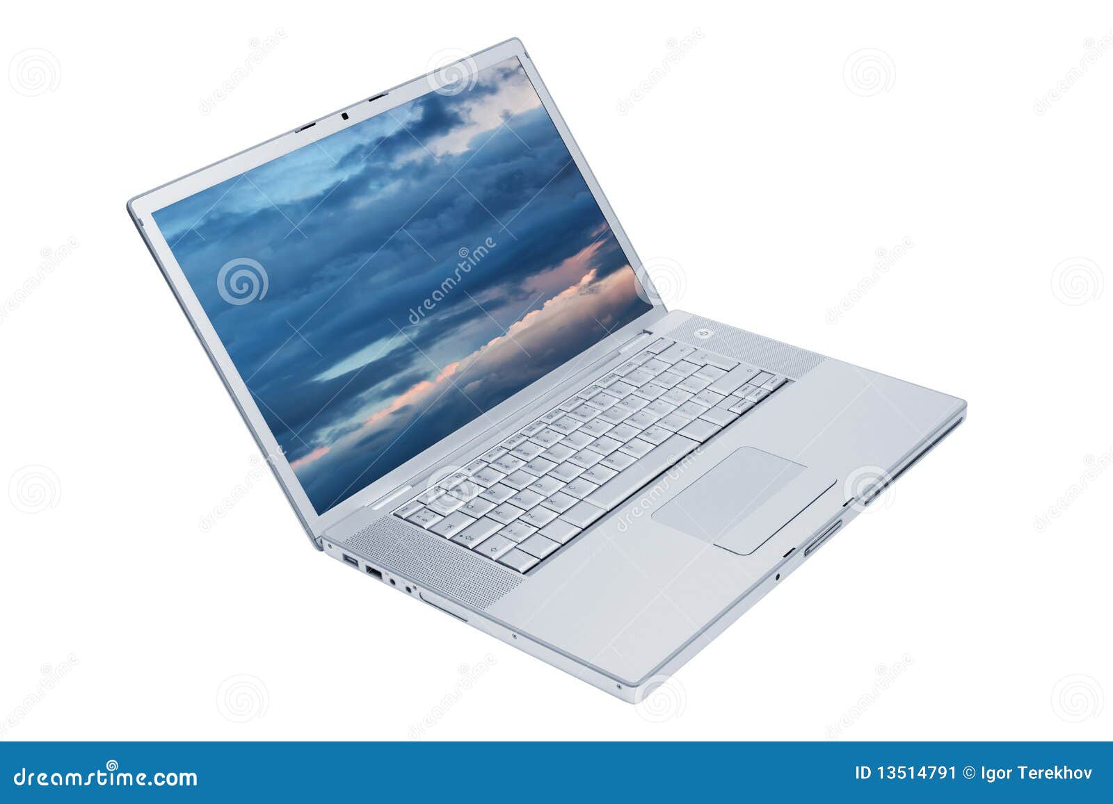 Modern and stylish laptop stock image. Image of modern 13514791