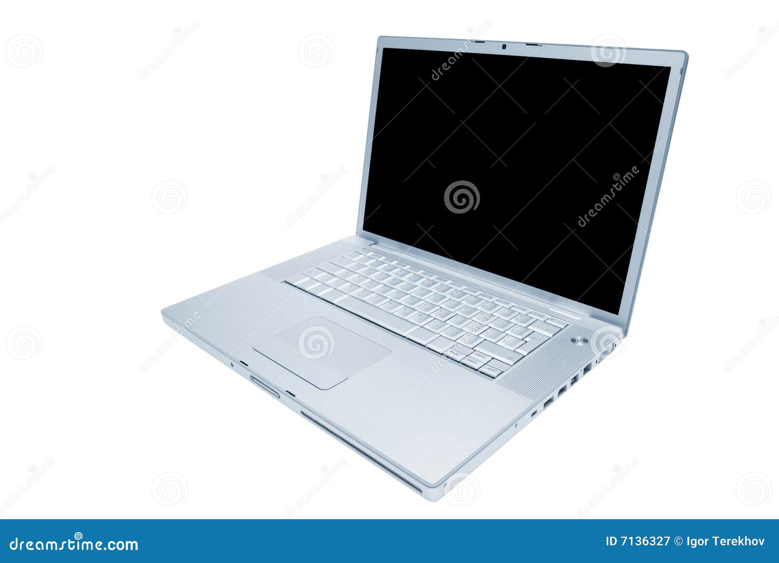 Modern and stylish laptop stock image. Image of individual 7136327