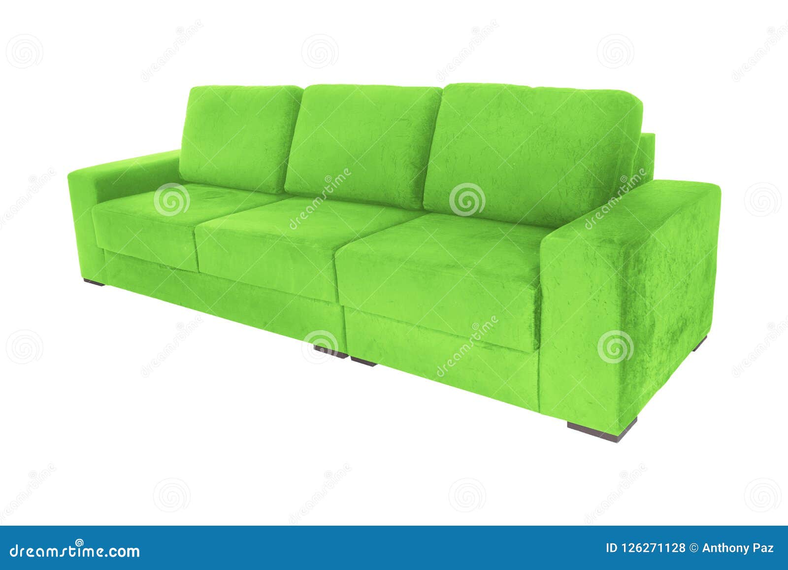Modern Suede Couch Sofa Isolated Stock Photo Image of fashionable