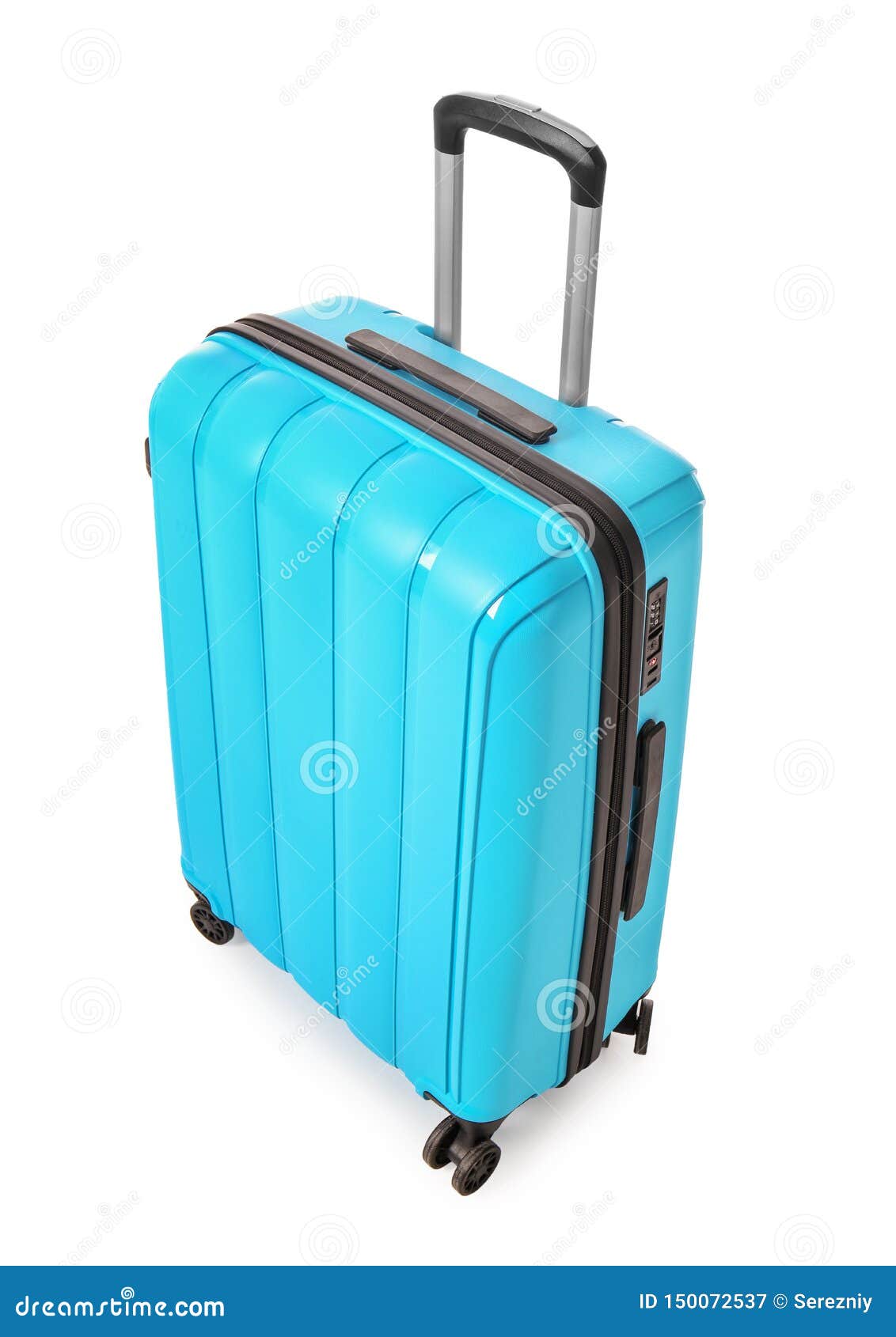 Modern Suitcase on White Background Stock Image Image of pack