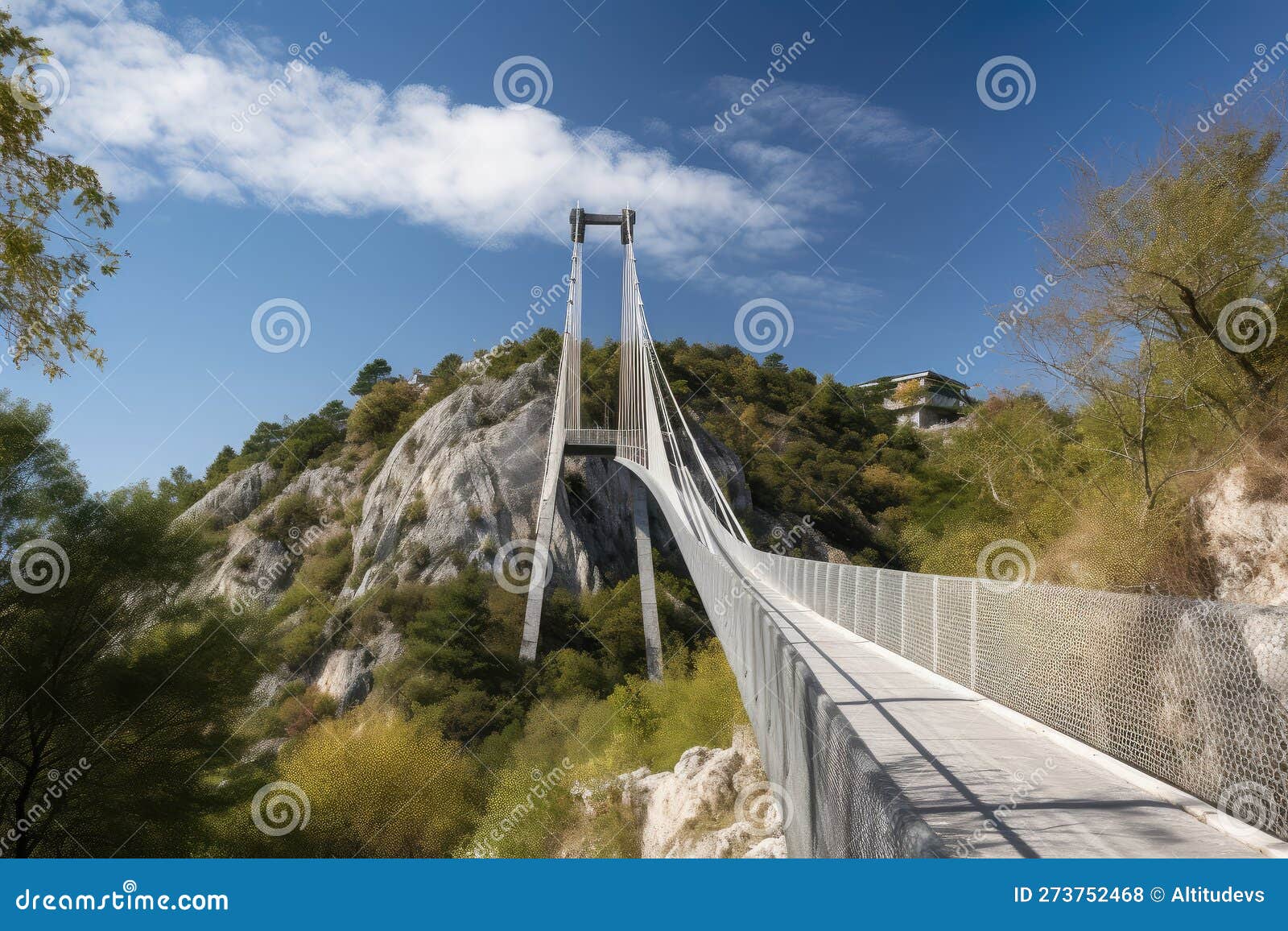 hanging bridge modern