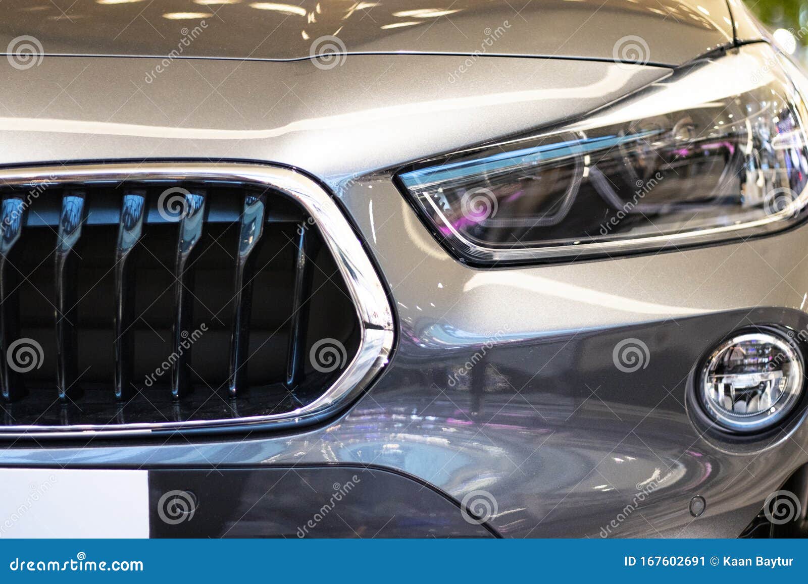 Modern SUV Car Led Headlights Stock Image Image of european, front