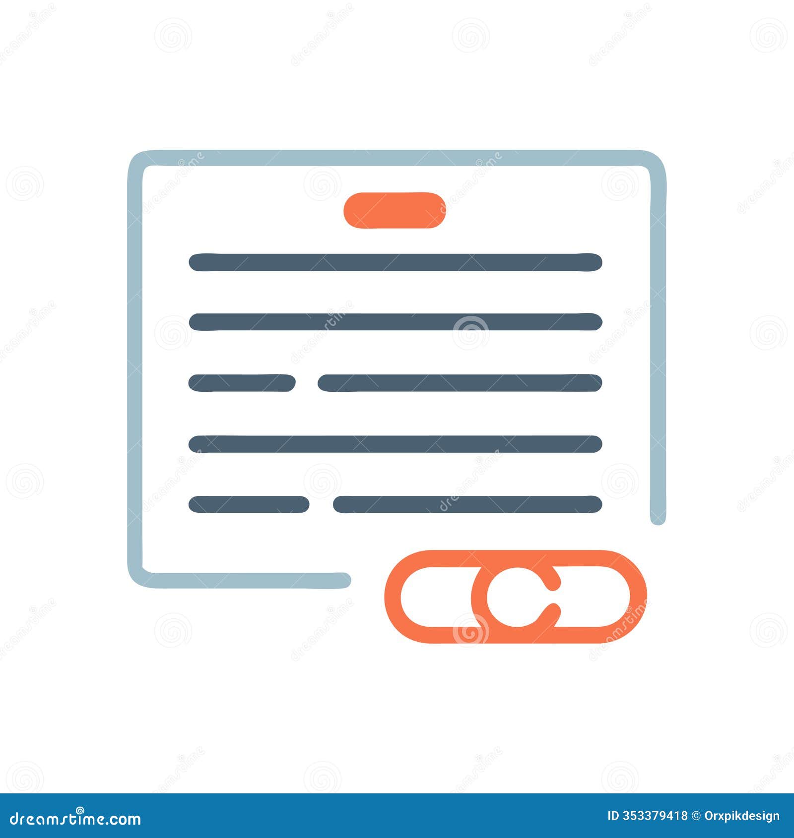 modern text link icon for digital platforms