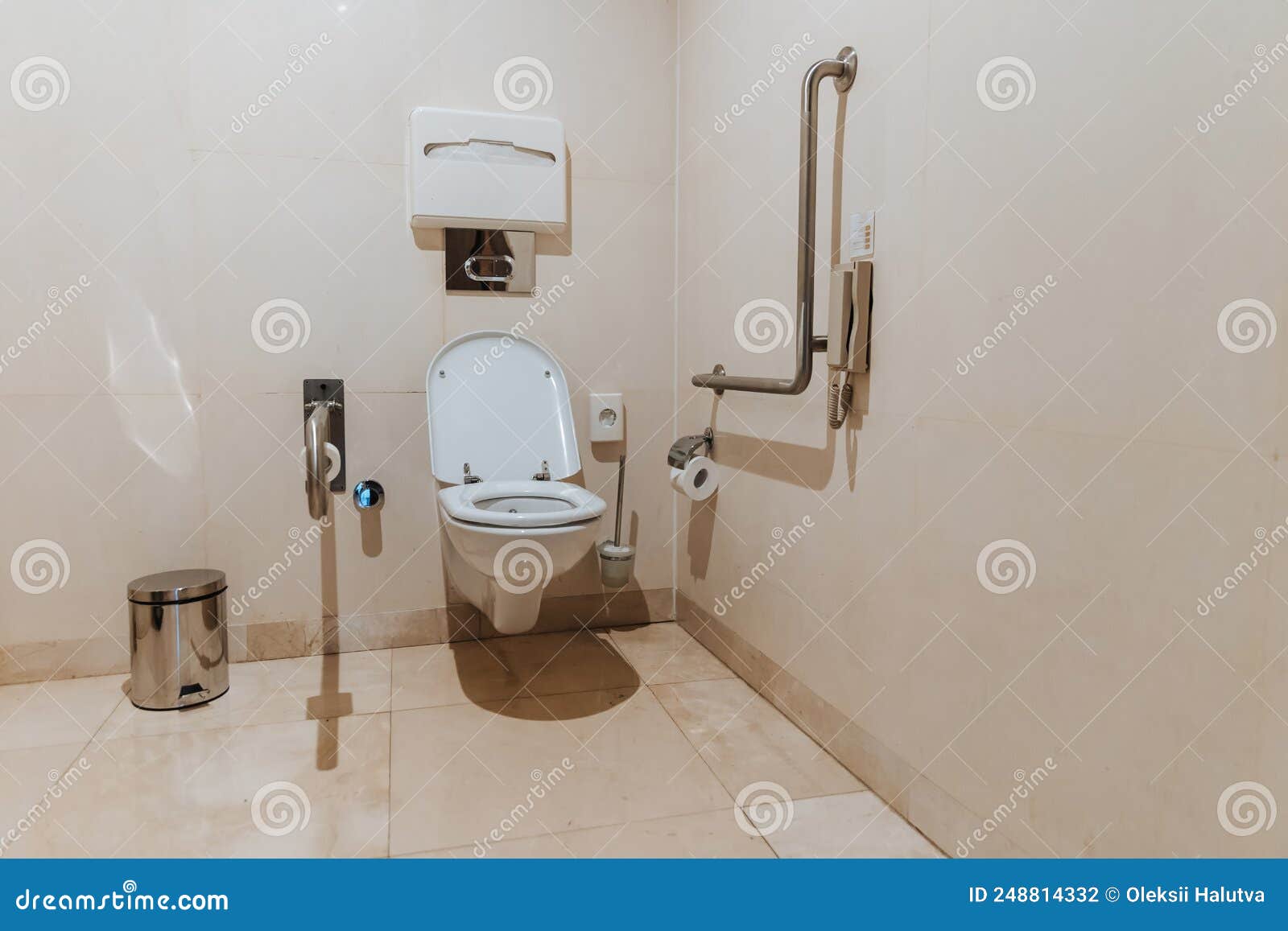 Modern Toilet for People and People with Disabilities with Special