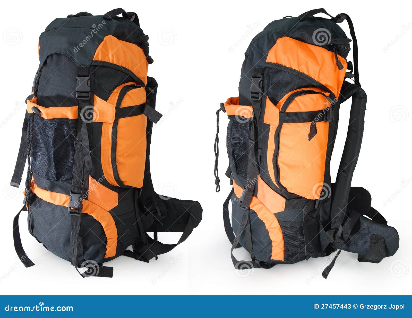 Modern Tourist Backpack on White Stock Image Image of tourism