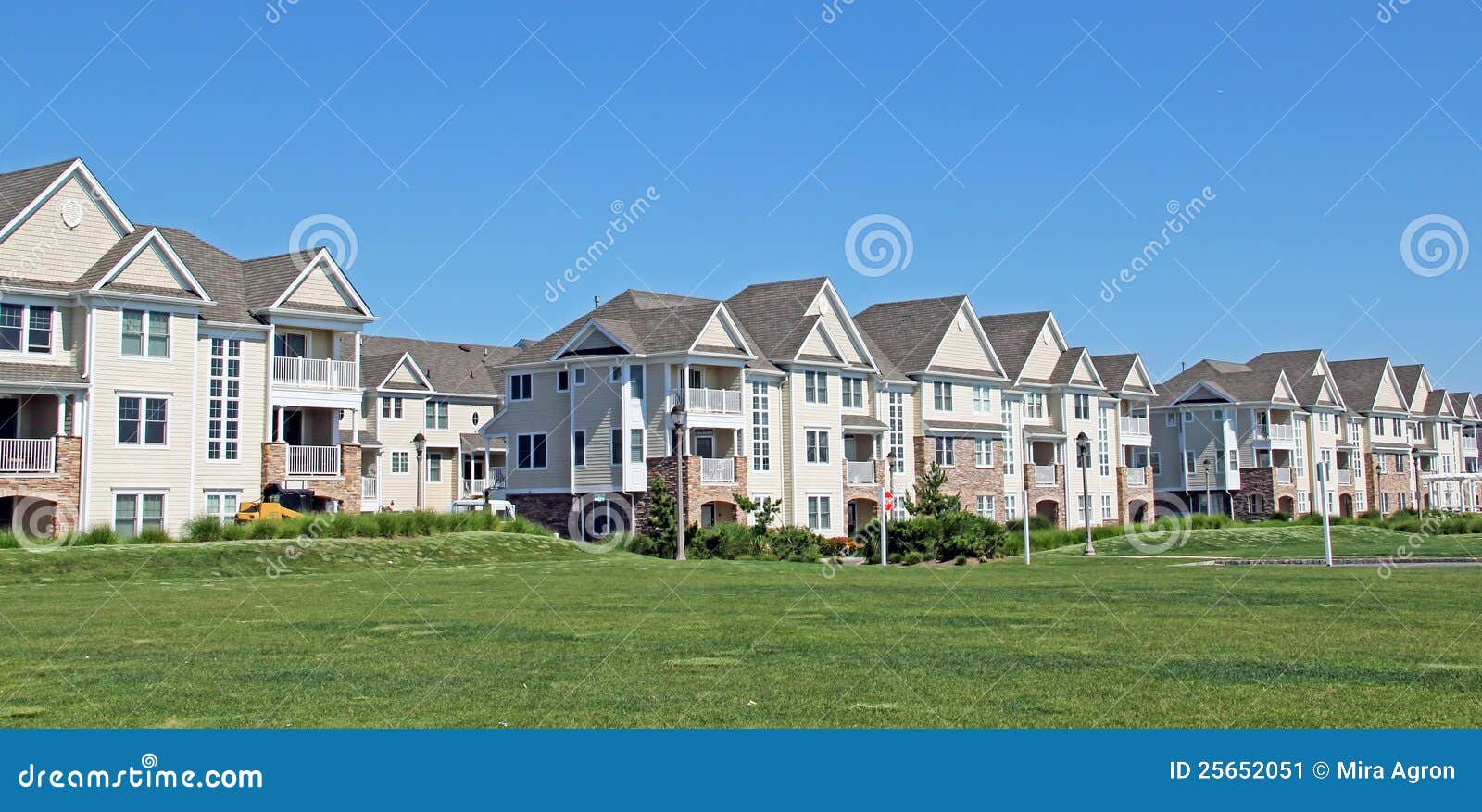 Modern Townhouses stock image. Image of houses, units 25652051