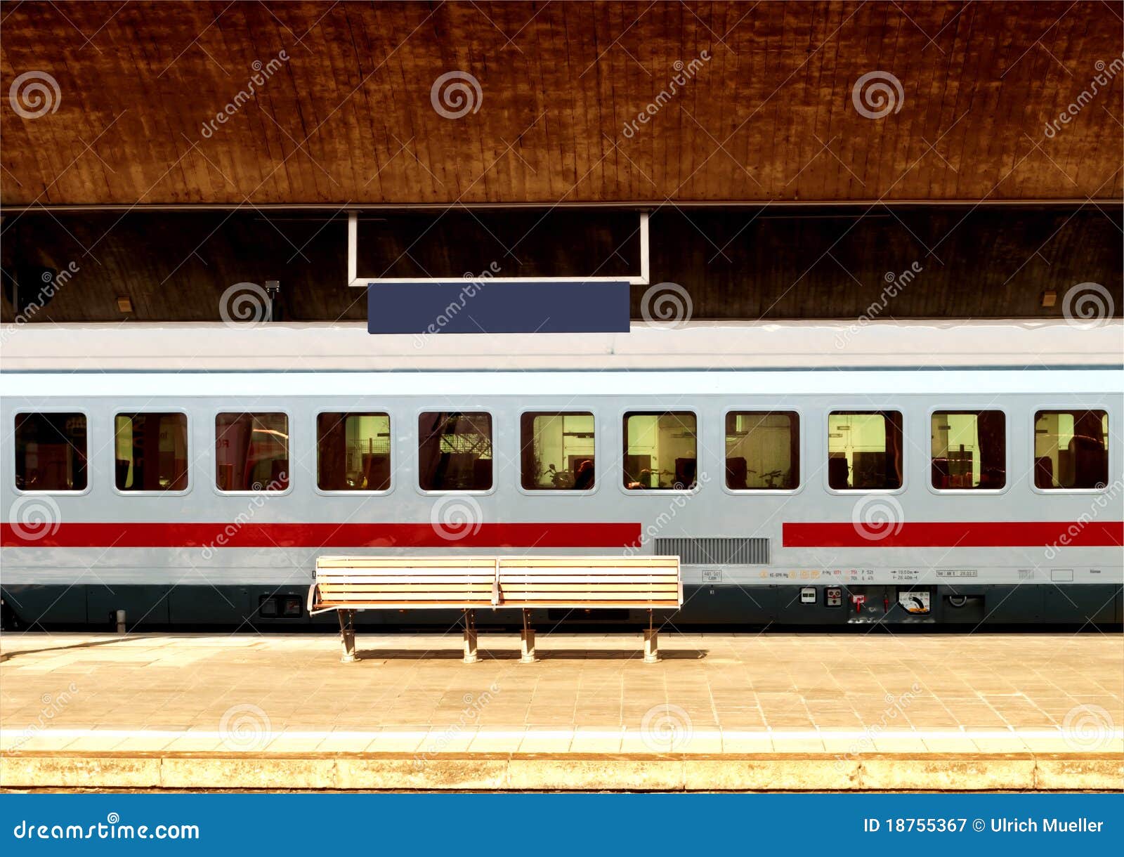 Modern train in station stock image. Image of modern 18755367