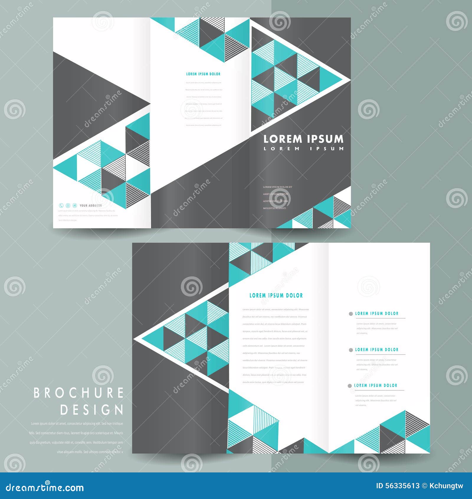 Printable Tri Fold Brochure Template from thumbs.dreamstime.com