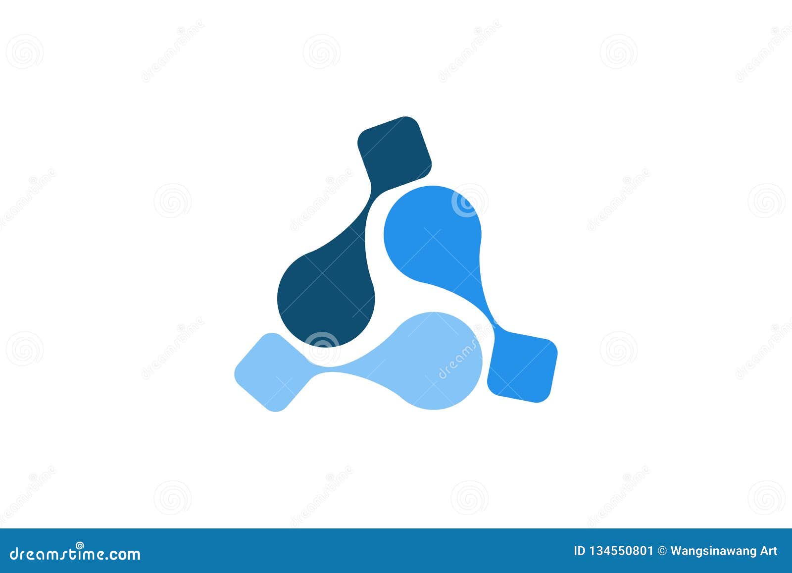 Modern Triangle Logo Designs Inspiration Isolated on White Background. Stock Vector