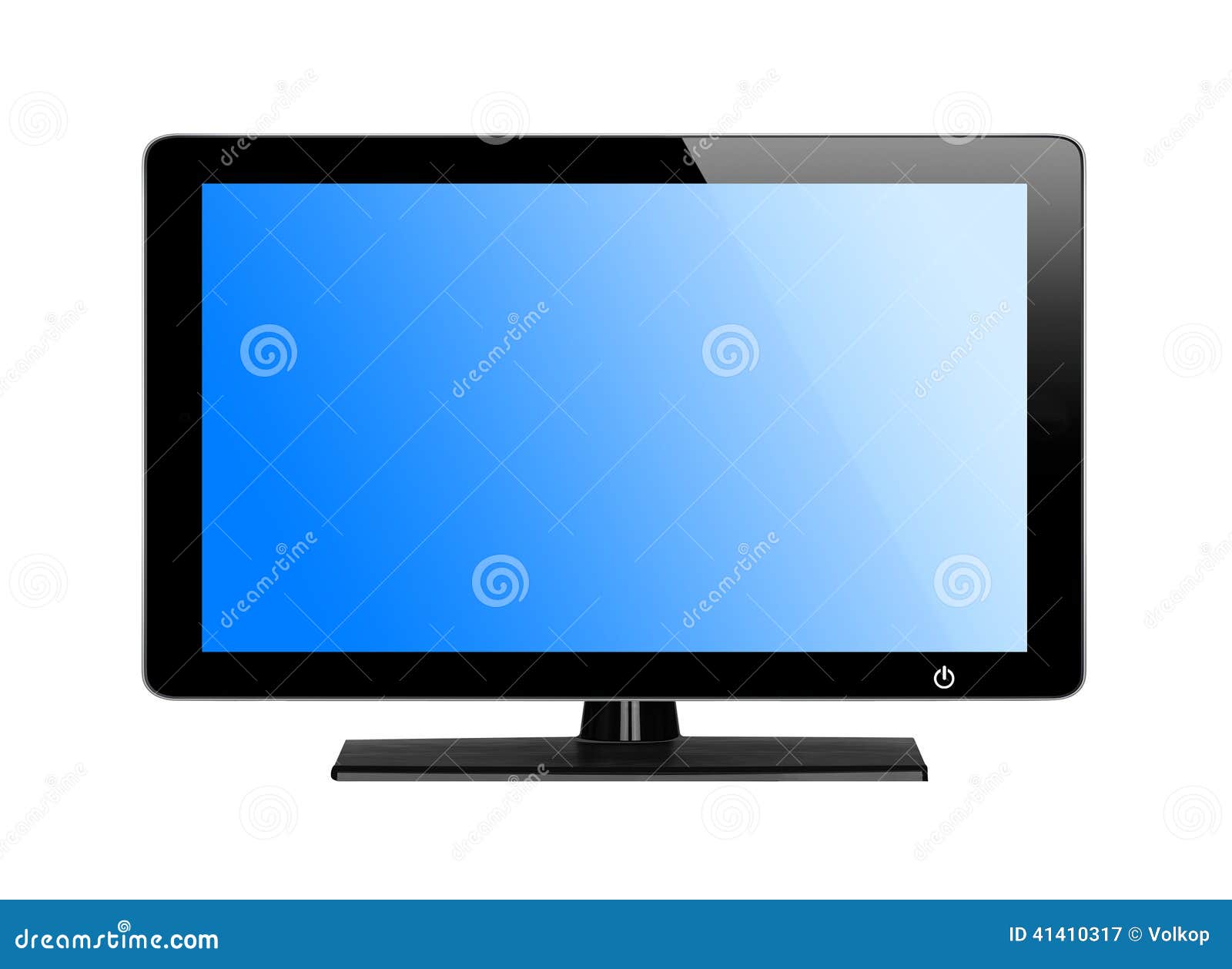 Modern TV Screen with Blue Screen Stock Image Image of plazma