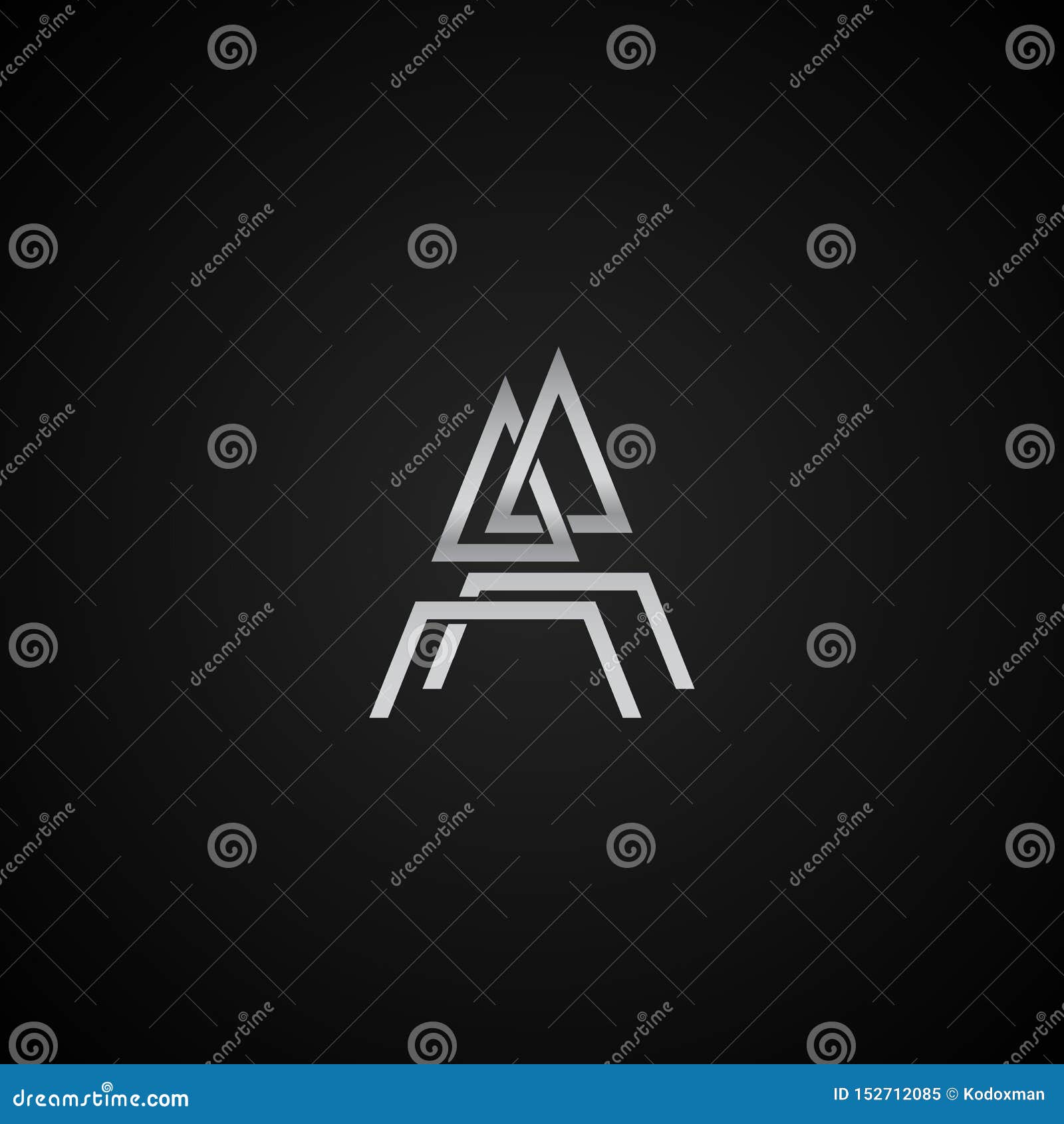 modern unique aa initial letter elegant logo template  creative