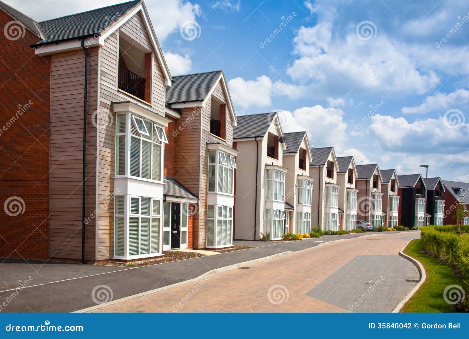 Modern urban housing stock photo. Image of milton, lake 35840042