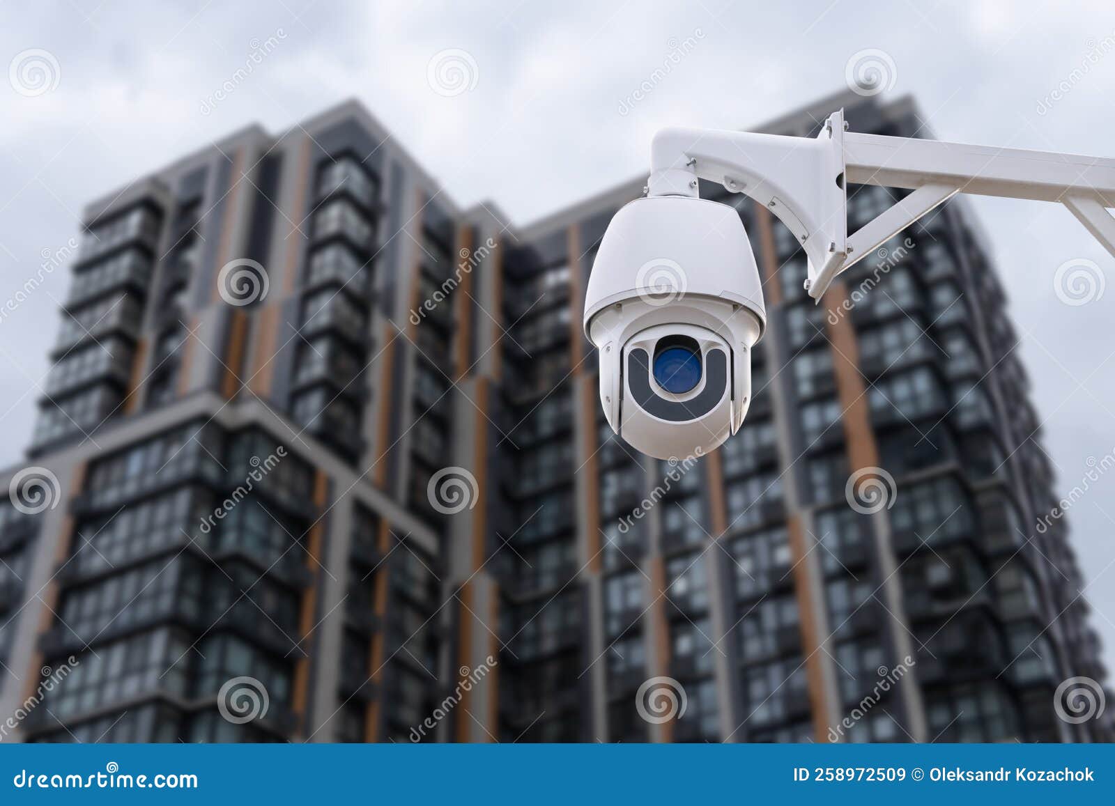 Modern Urban Surveillance Systems. Residential Access Control. Stock