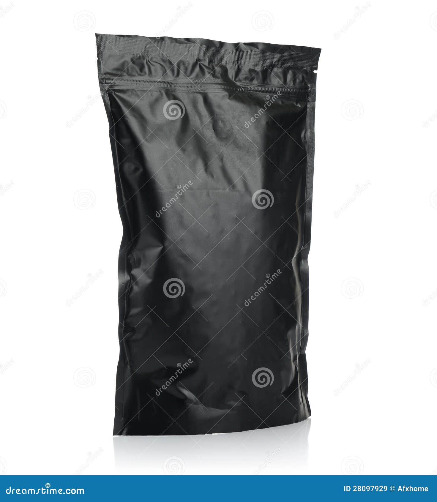 Modern Vacuum Sealed Black Package of Coffee or Tea Stock Image Image