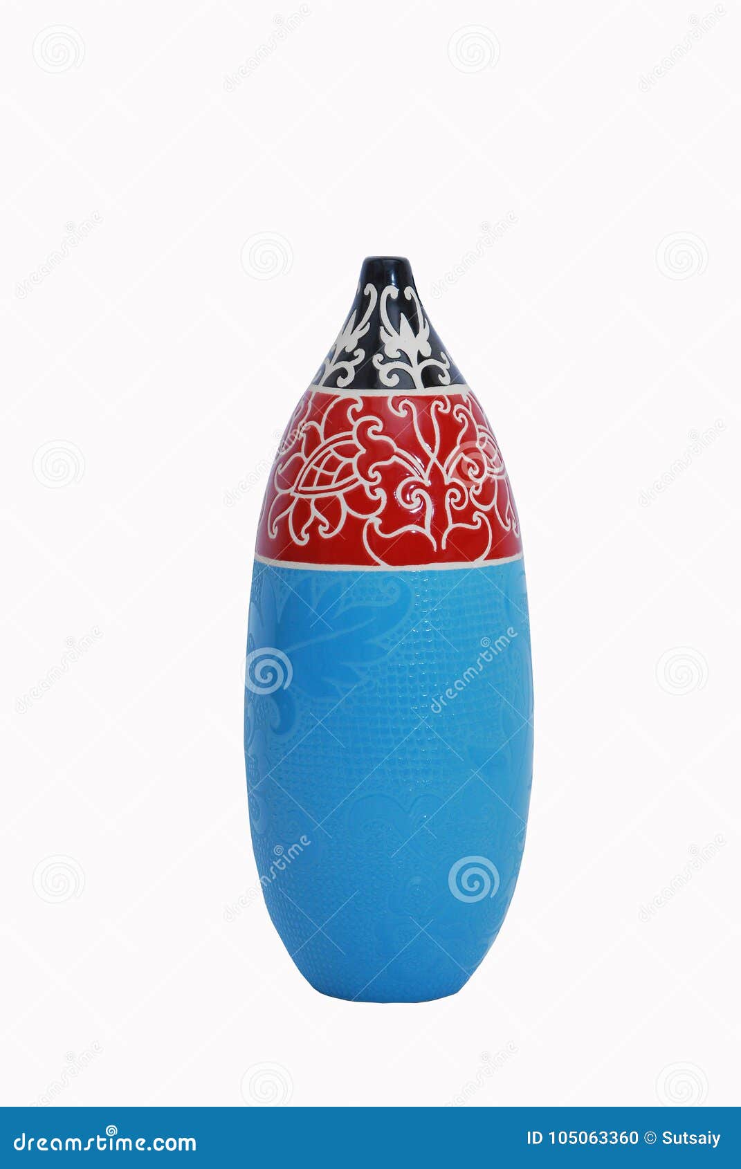 Modern Vases with Beautiful Patterns Stock Photo Image of decoration