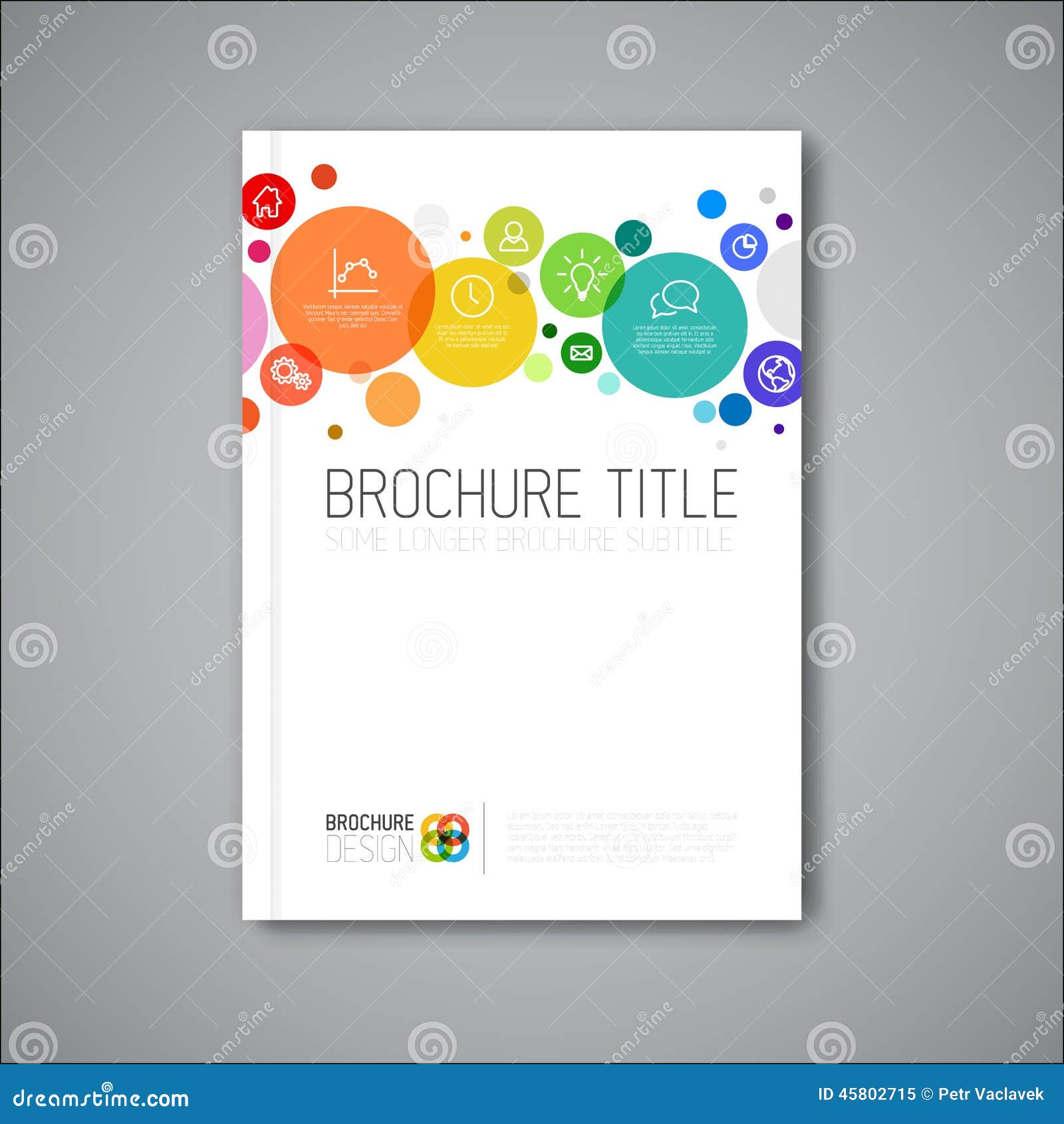 Modern Vector Abstract Brochure Design Template Illustration Megapixl