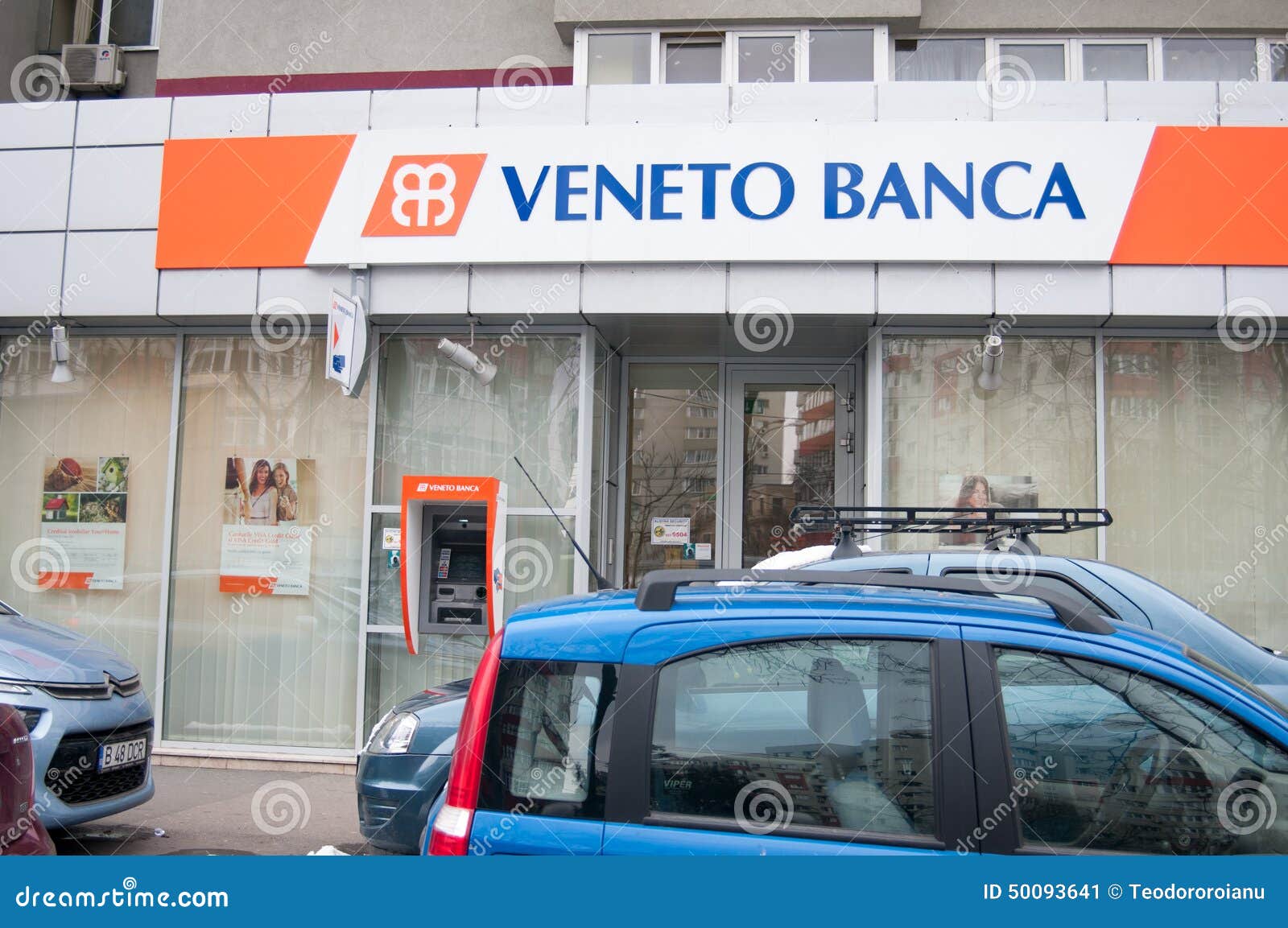 Modern bank branch editorial photo. Image of station 50093641