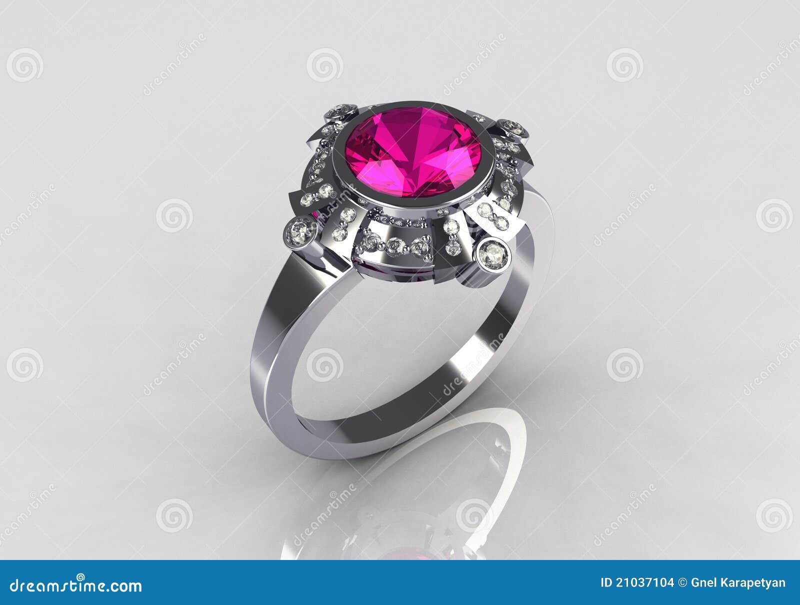 Modern Dragon 14K Black Gold 3.0 Ct Blue Sapphire Engagement Ring  R601-14KBGBS | Caravaggio Jewelry