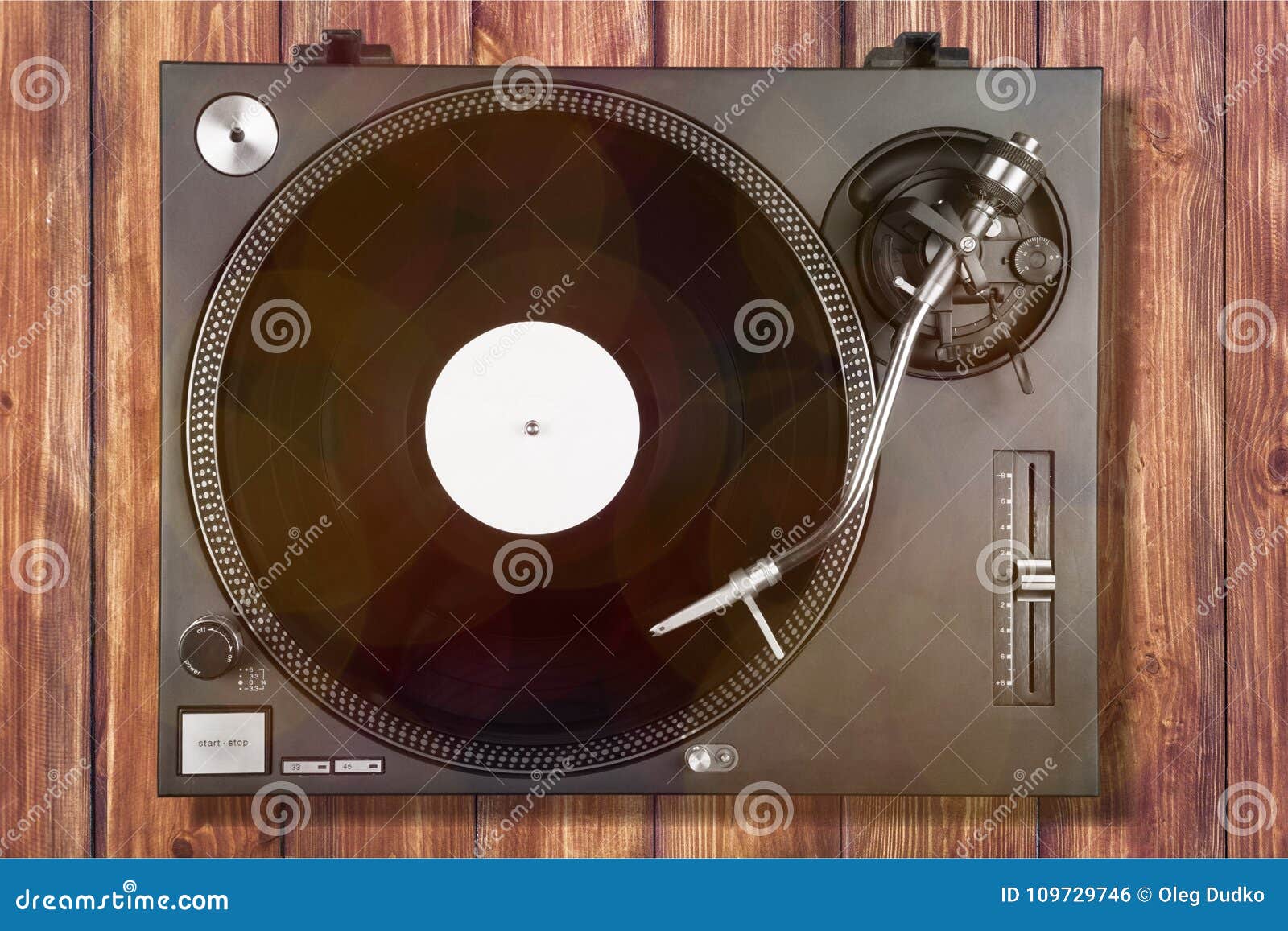Modern Vinyl Player Close Up View Stock Photo Image Of Playing Records
