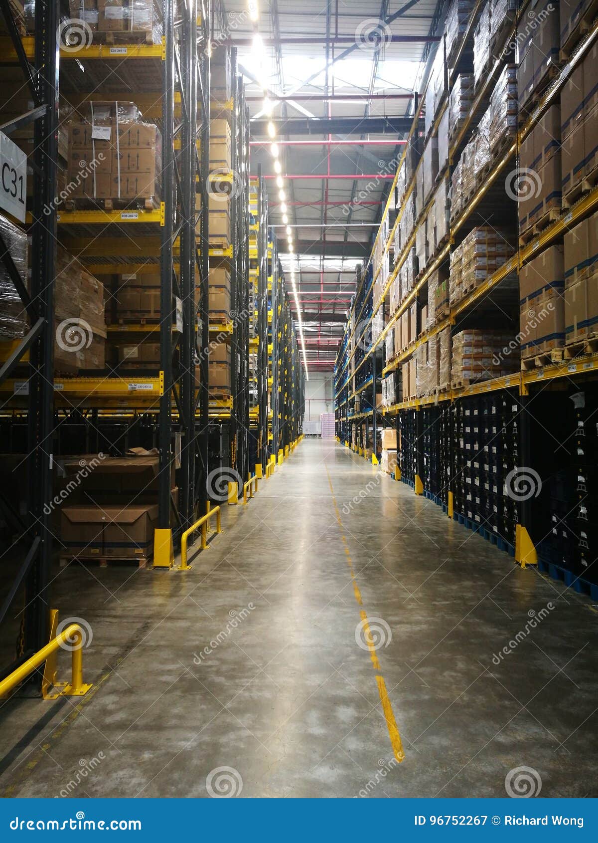 The Modern Warehouse with High Shelf Editorial Photography Image of