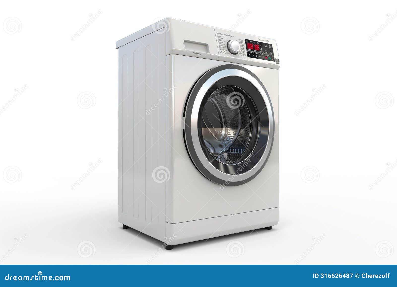 modern washing machine  on white