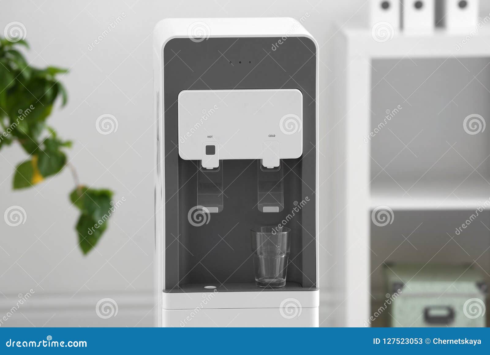 Modern Water Cooler with Glass Stock Image Image of object, equipment
