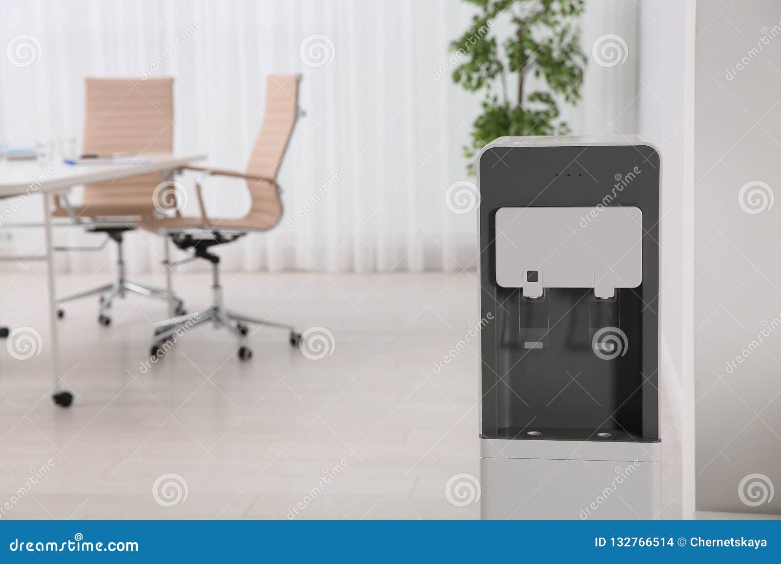 Modern Water Cooler in Stylish Office Interior Stock Photo Image of