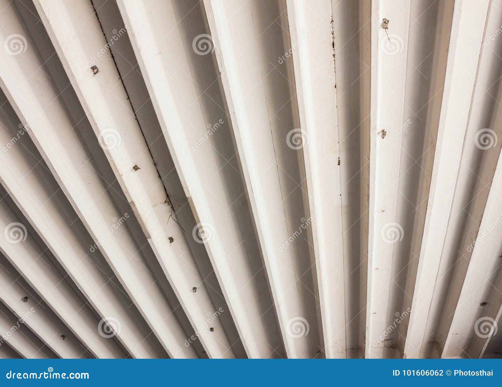 Modern White Concrete Ceiling Background Stock Photo