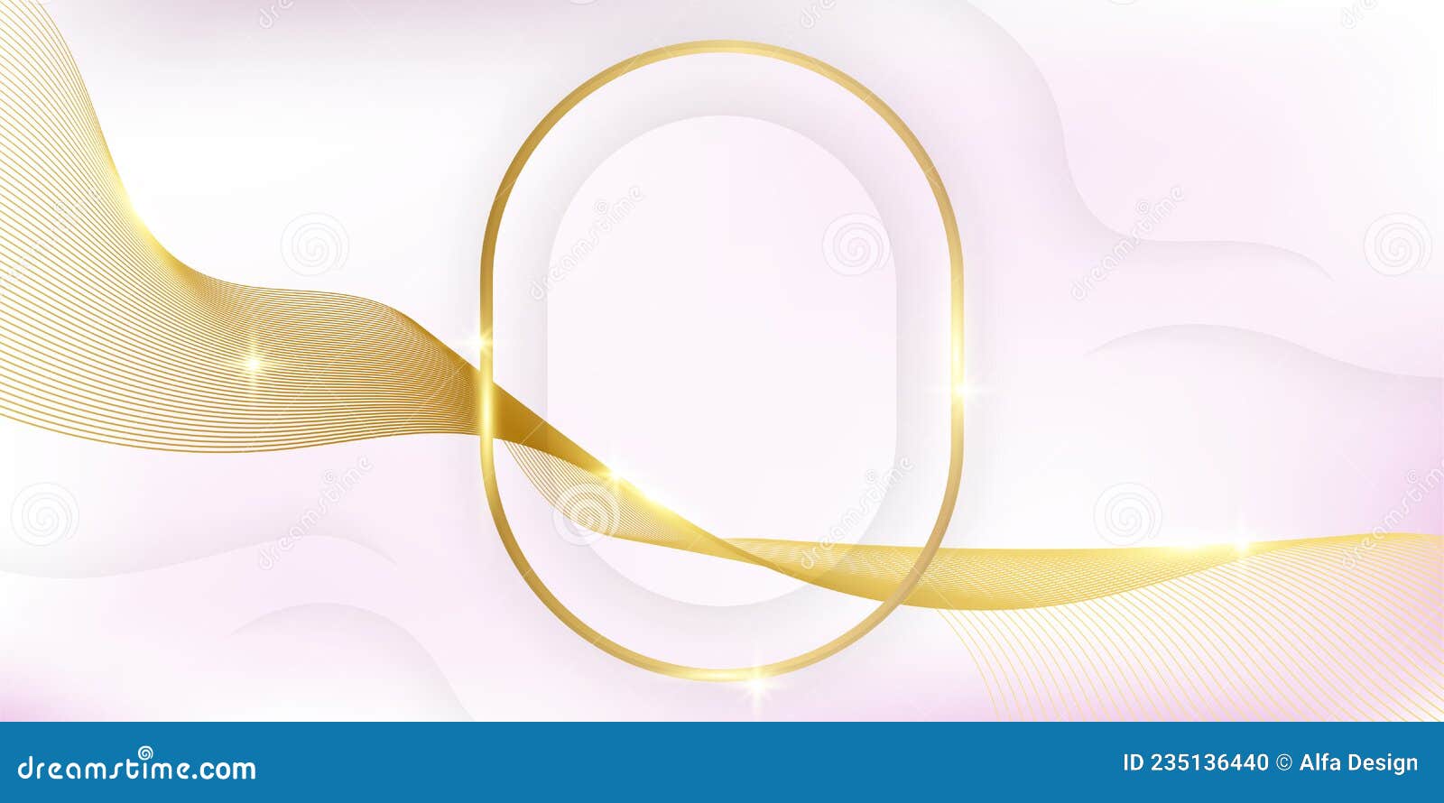 Modern White and Gold Abstract Background. Abstract Geometric Shape