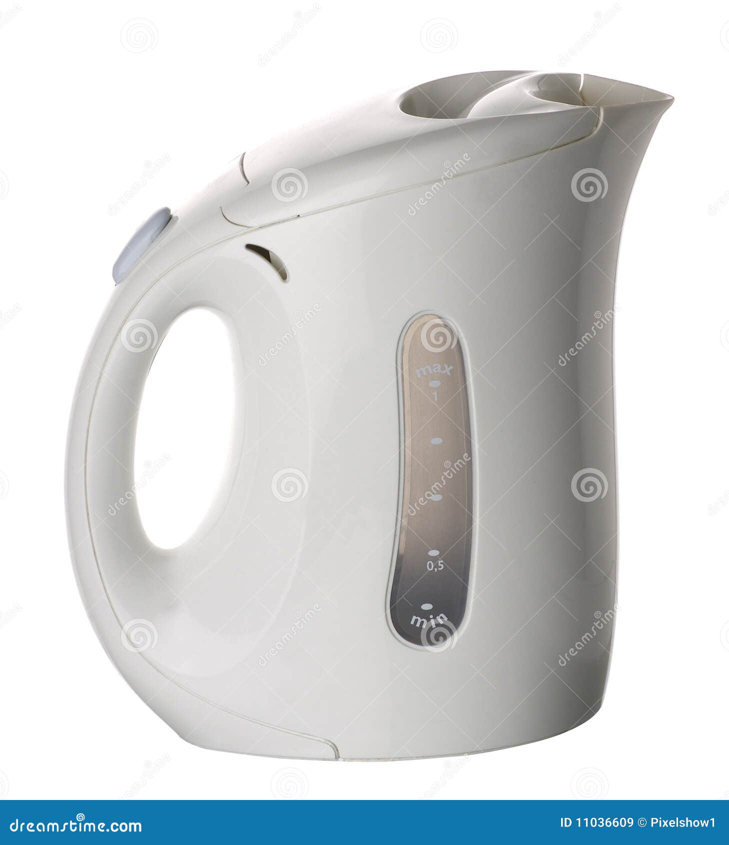 Modern white kettle stock image. Image of kitchen, object 11036609