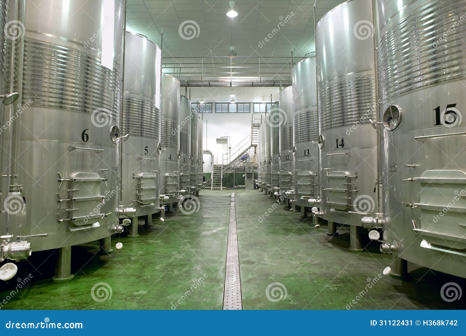 Modern Winery Fermenting Process Stock Image Image of fermenting, fermenter 31122431