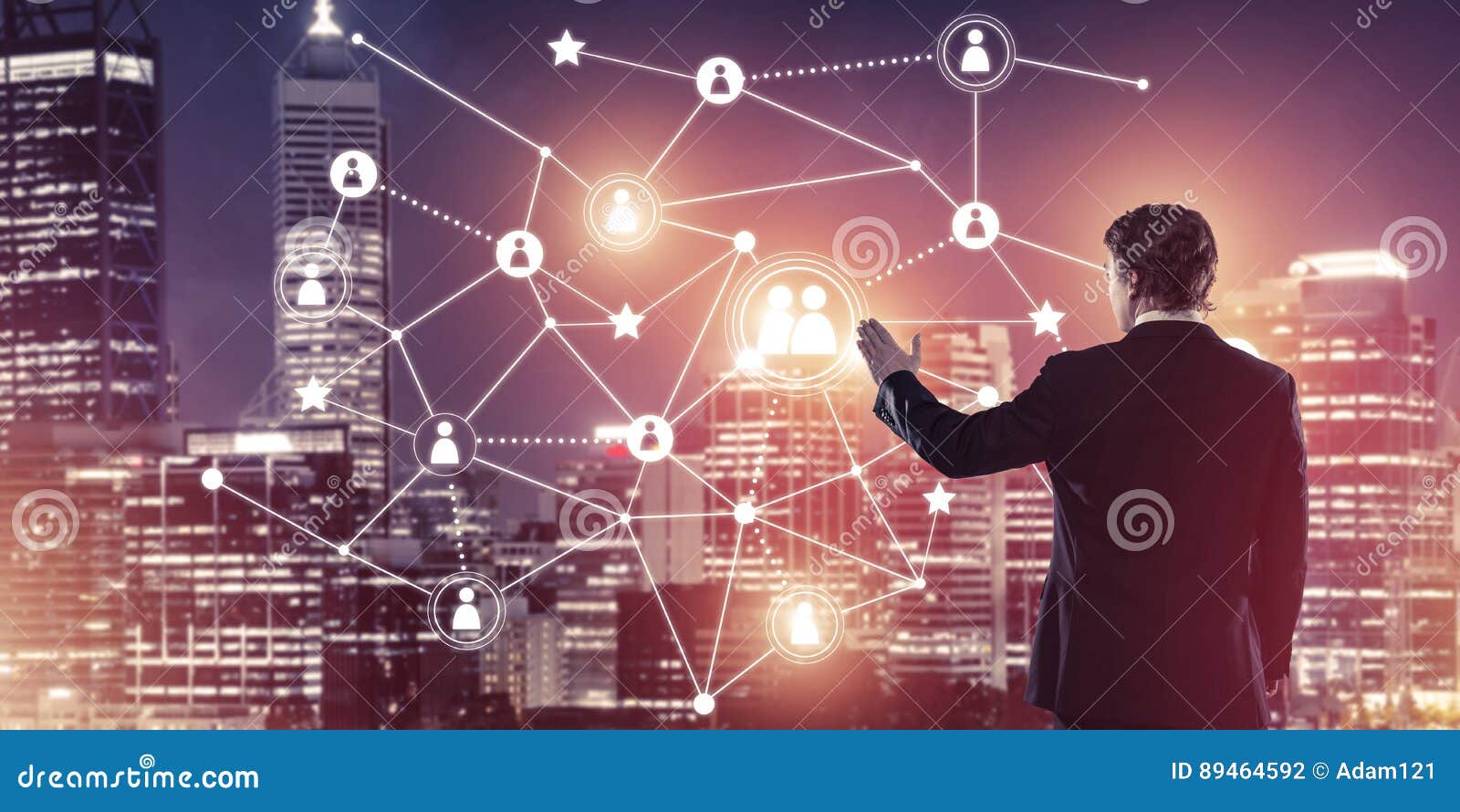 Modern Wireless Technologies and Networking As Tool for Effective Business Stock Photo Image