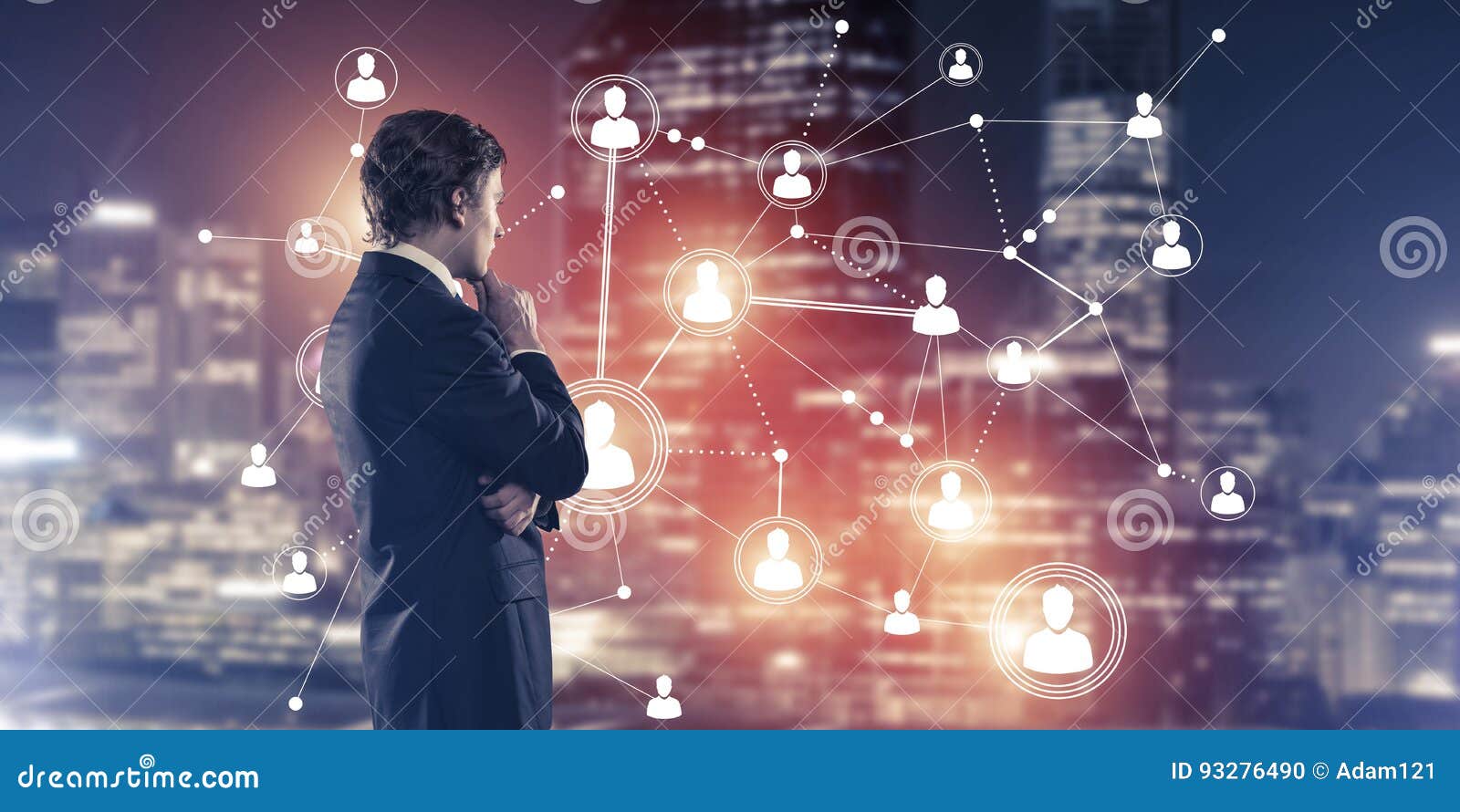 Modern Wireless Technologies and Networking As Tool for Effective Business Stock Photo Image