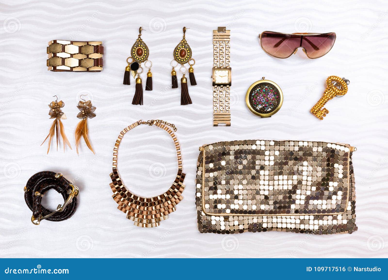 Modern woman accessories. stock photo. Image of design - 109717516