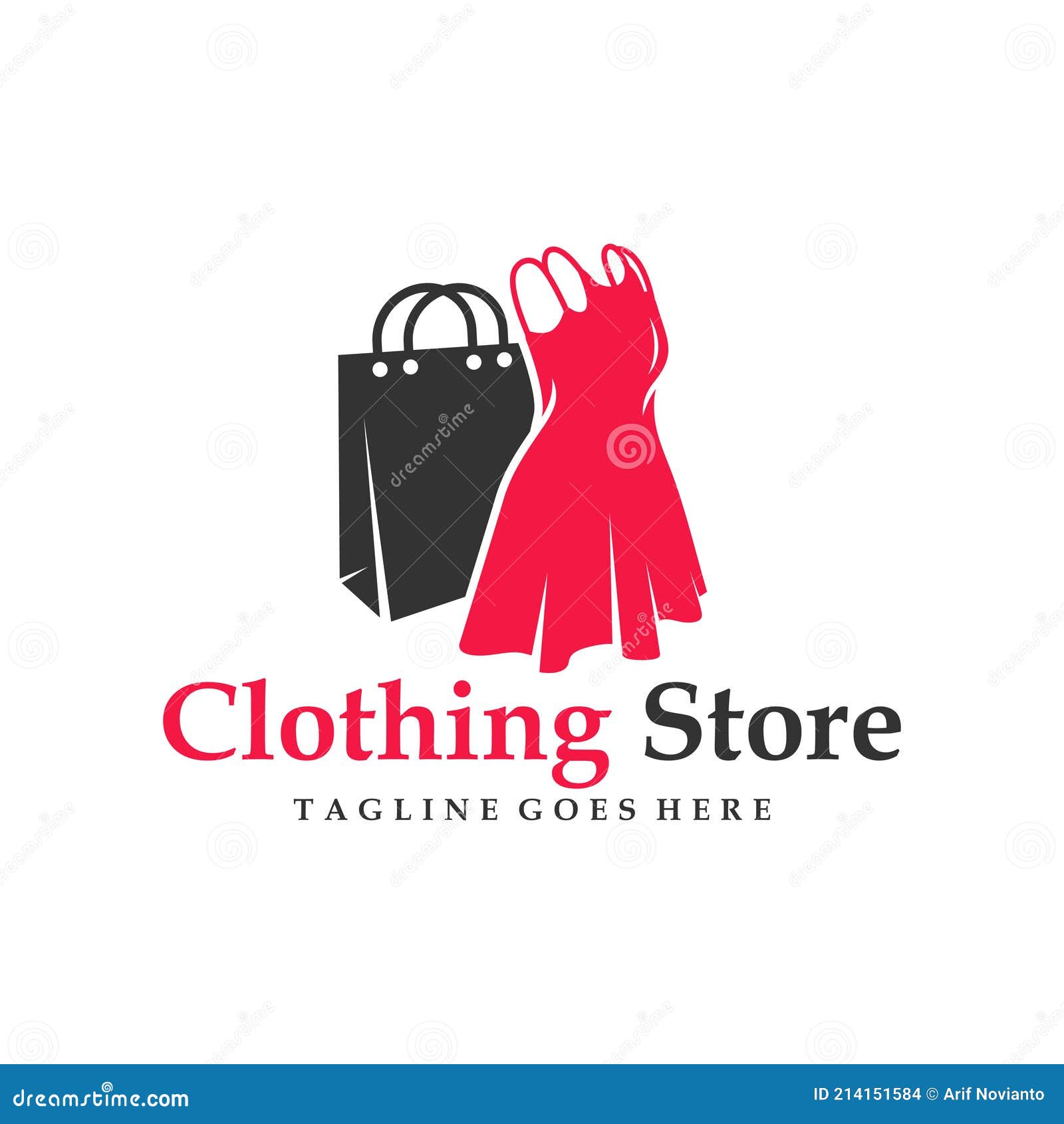 Modern Womens Clothing Shop Logo Stock Vector - Illustration of cloth ...