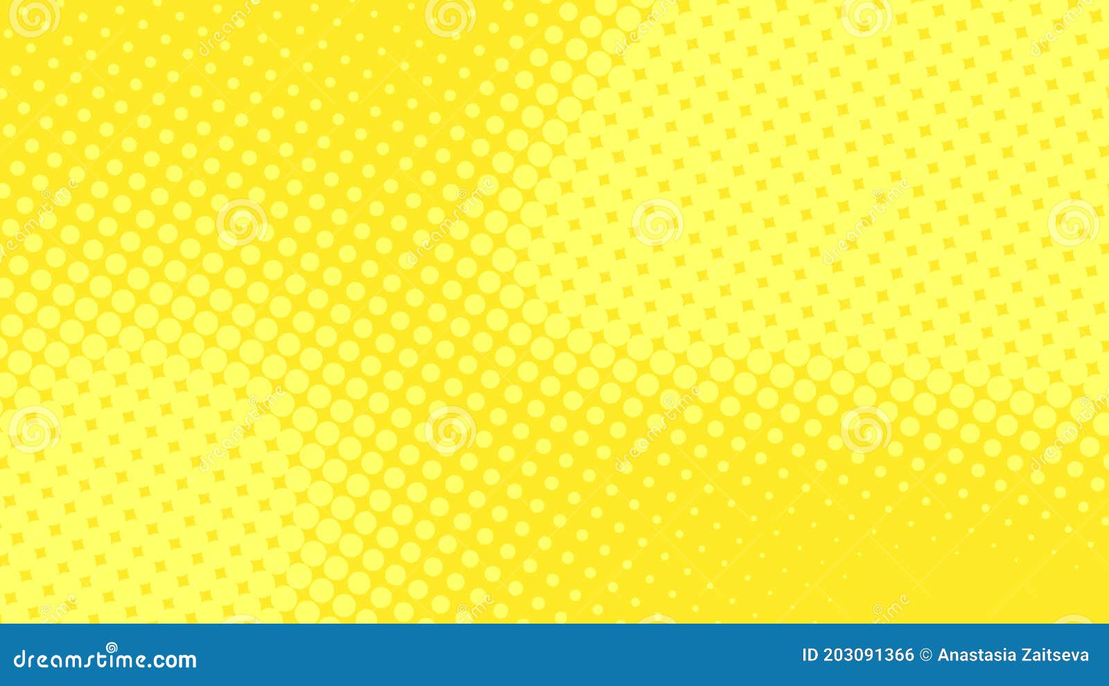 modern yellow pop art background with halftone dots desing in comic style,   eps10