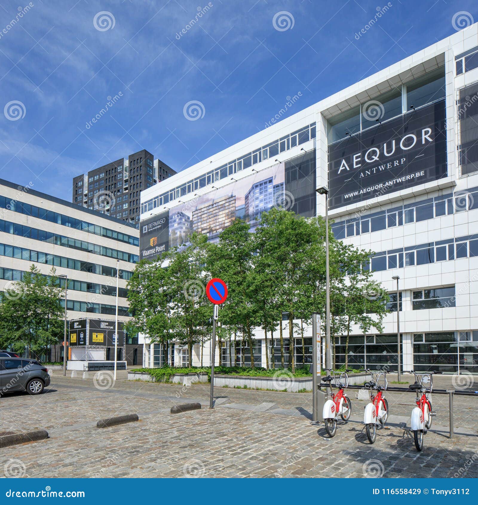 Moderne Architektur Im Stadtzentrum Von Antwerpen, Belgien ...