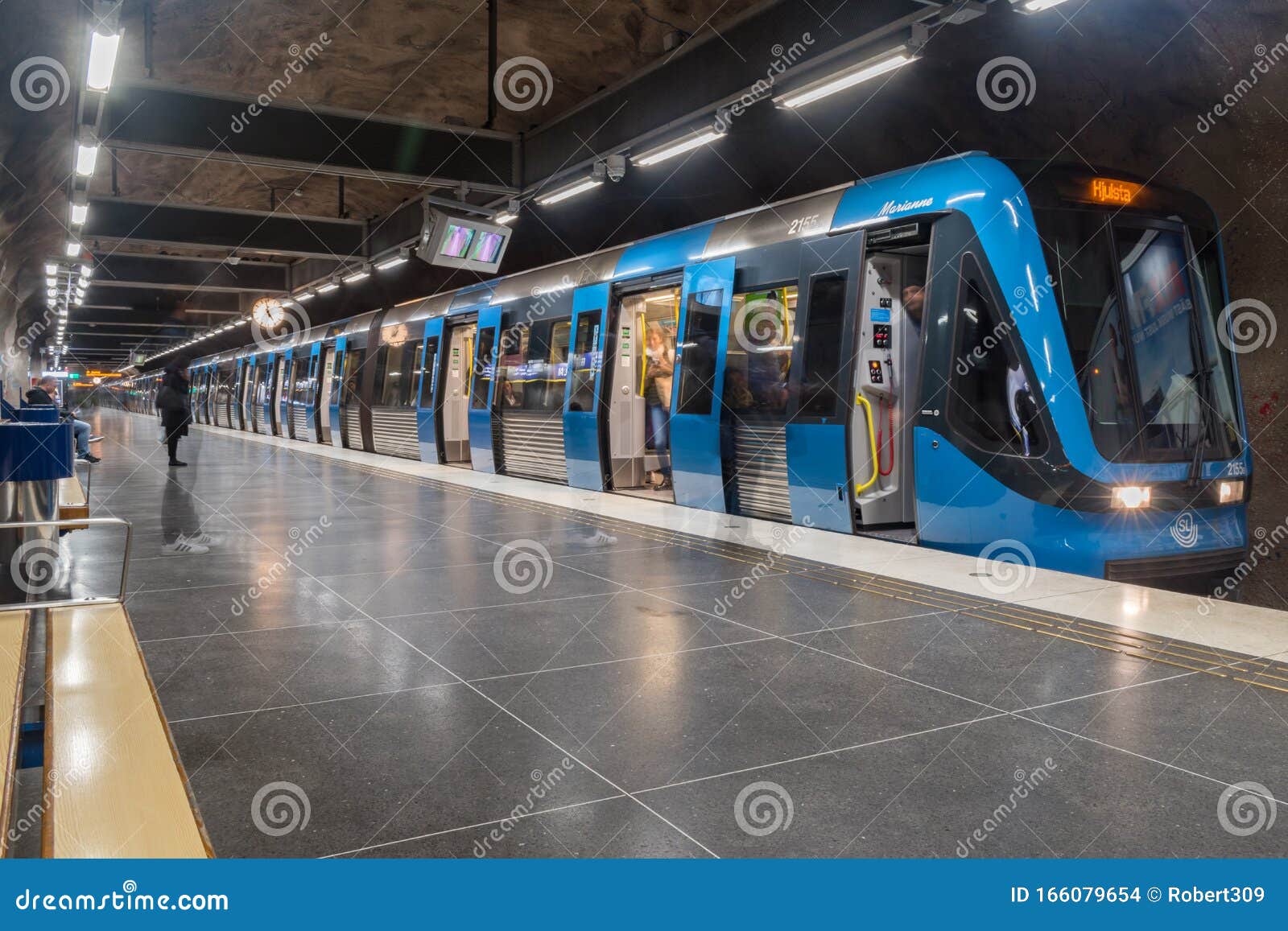 Moderne UBahnStation In Stockholm Redaktionelles