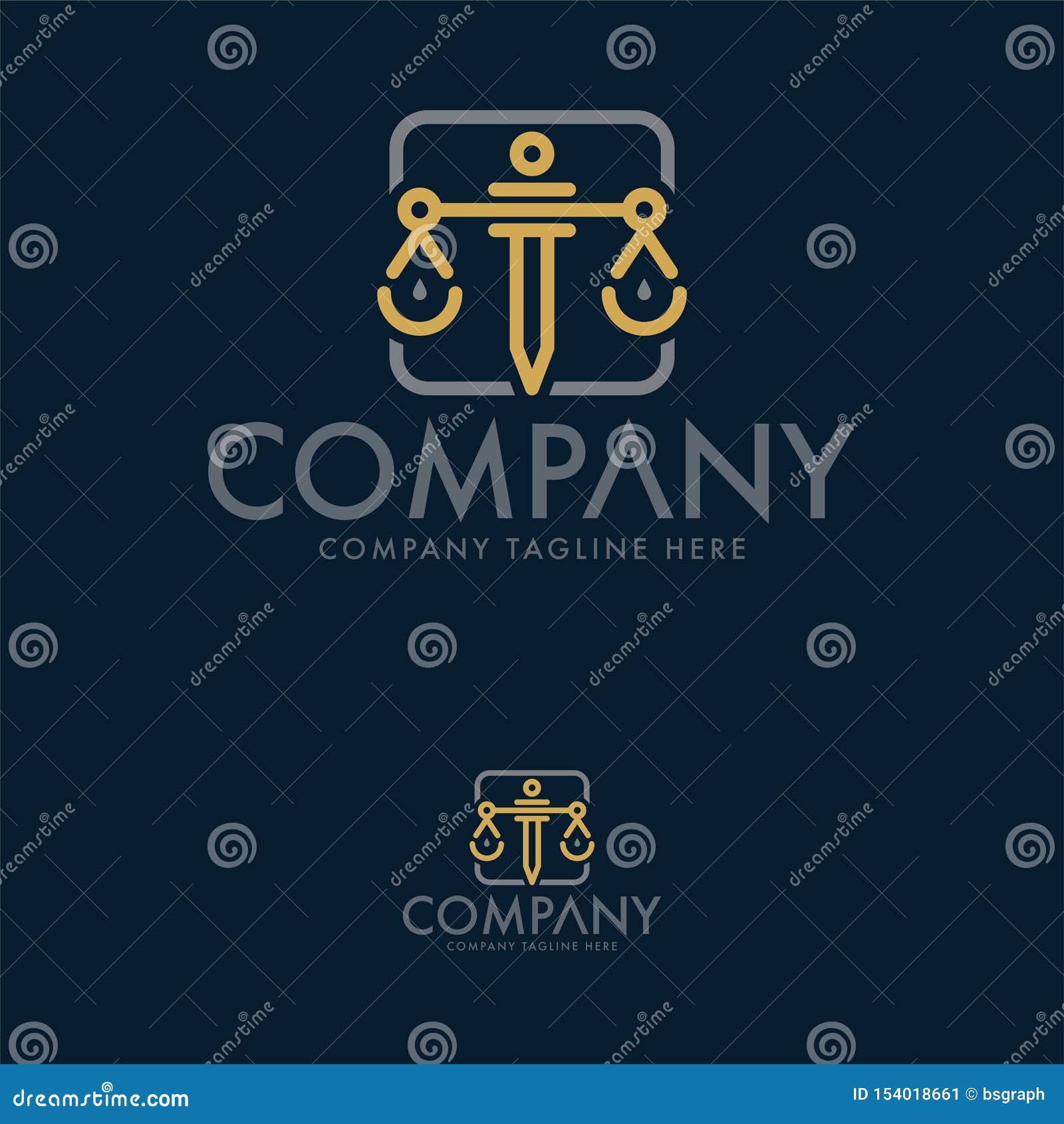 Moderne Wet En Advocaat Logo Template Stock Illustratie - Illustration ...