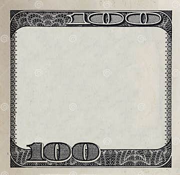 Modified Decorative 100 Dollar Bill Artwork Stock Photo - Image of ...