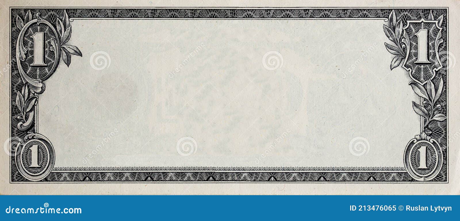 Modified Decorative One Dollar Bill Artwork Stock Image - Image of ...