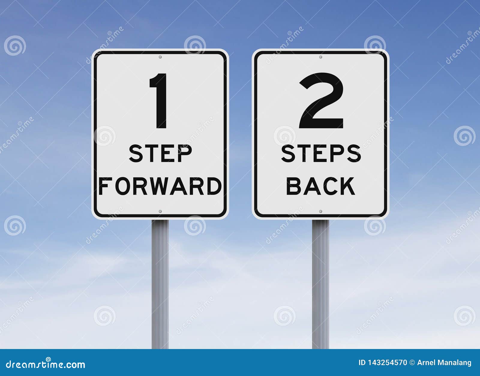 one step forward