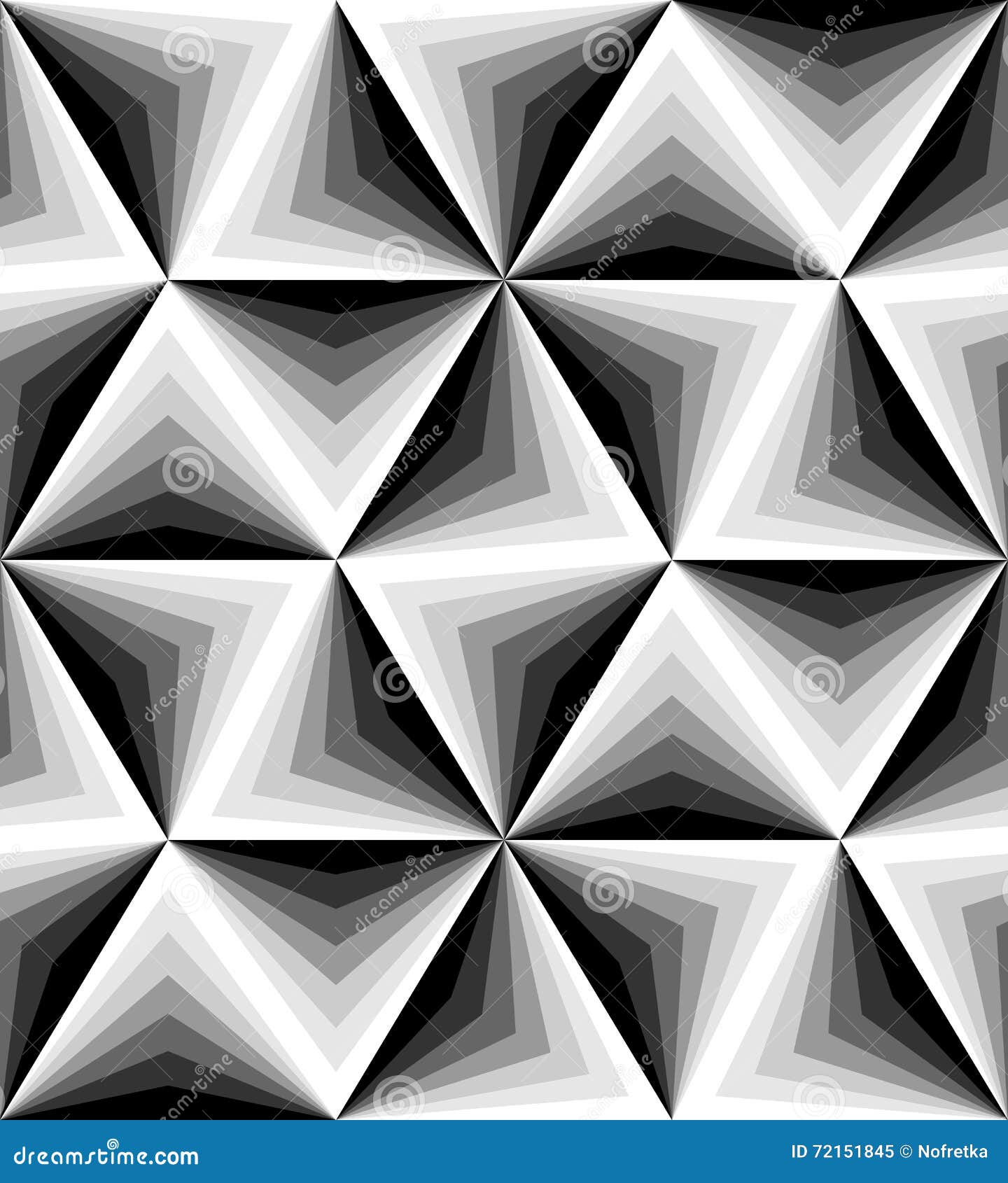 Illustration de vecteur Modèle monochrome polygonal sans couture Fond abstrait géométrique Approprié au textile, au tissu et à l'emballage