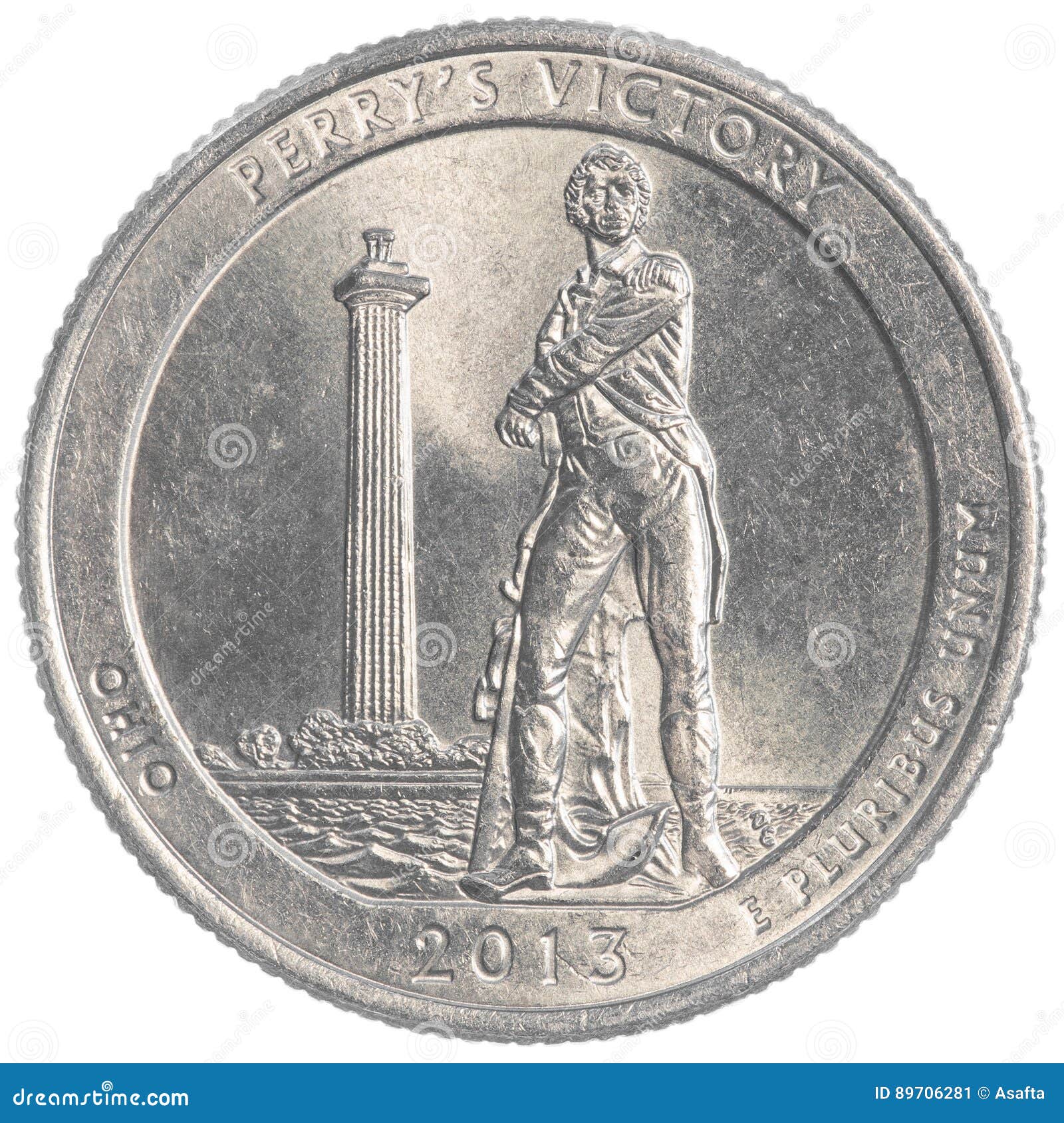 Moeda De Um Quarto Comemorativa De Perrys Victory Ohio Imagem de Stock -  Imagem de centavos, comemorativa: 89706281, image size:1600x1690