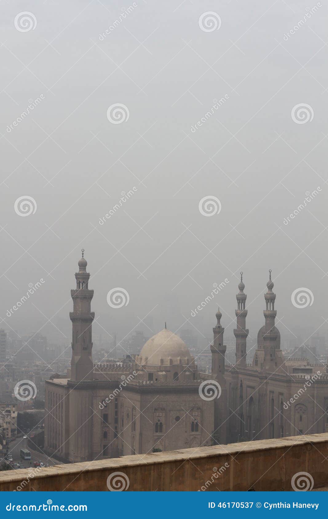 Mohammed Ali Mosque Air Pollution Stock Image Image of cairo