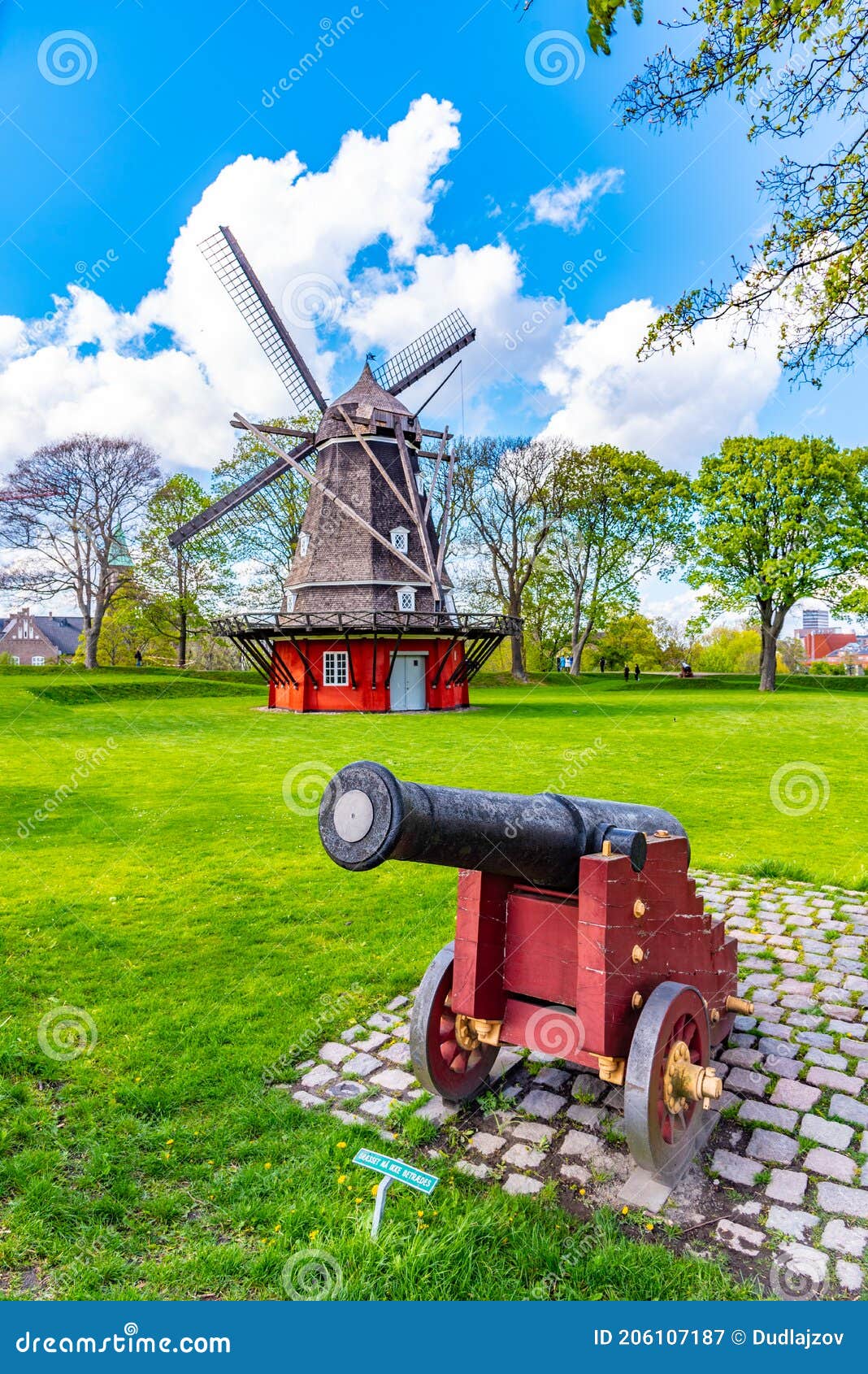 Moinho De Vento Em Kastellet Copenhagen Imagem de Stock - Imagem