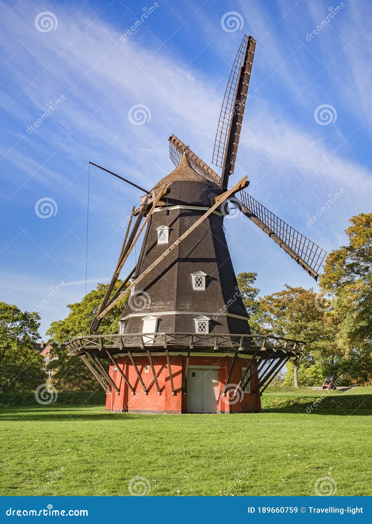 Moinho De Vento Em Kastellet Copenhagen Imagem de Stock - Imagem