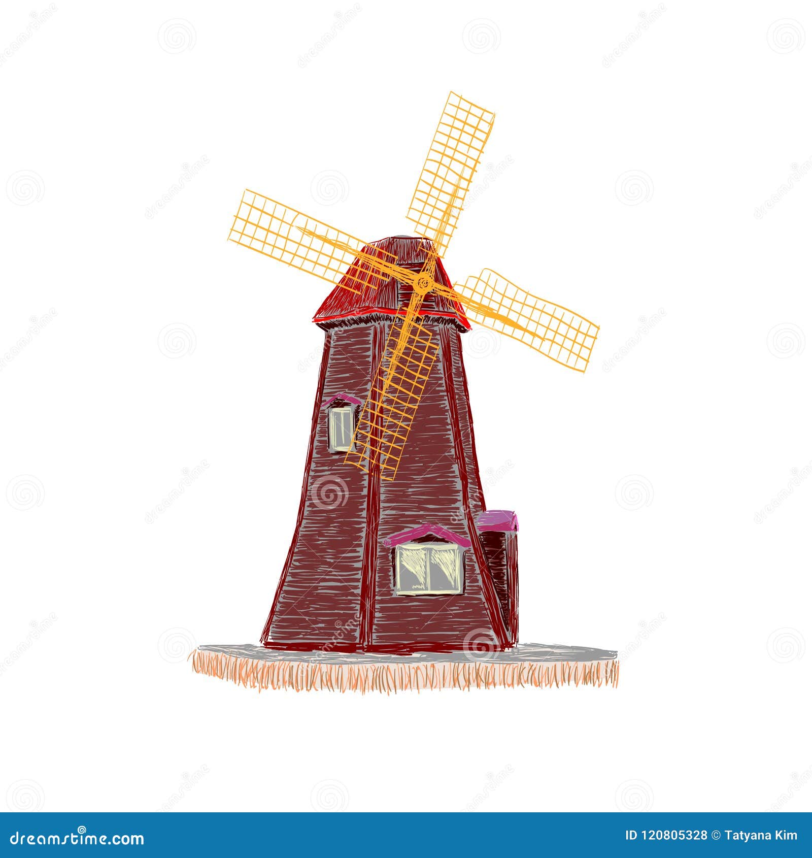 antigo moinho de vento tradicional em Seidla Estonia 2418120 Foto de stock  no Vecteezy