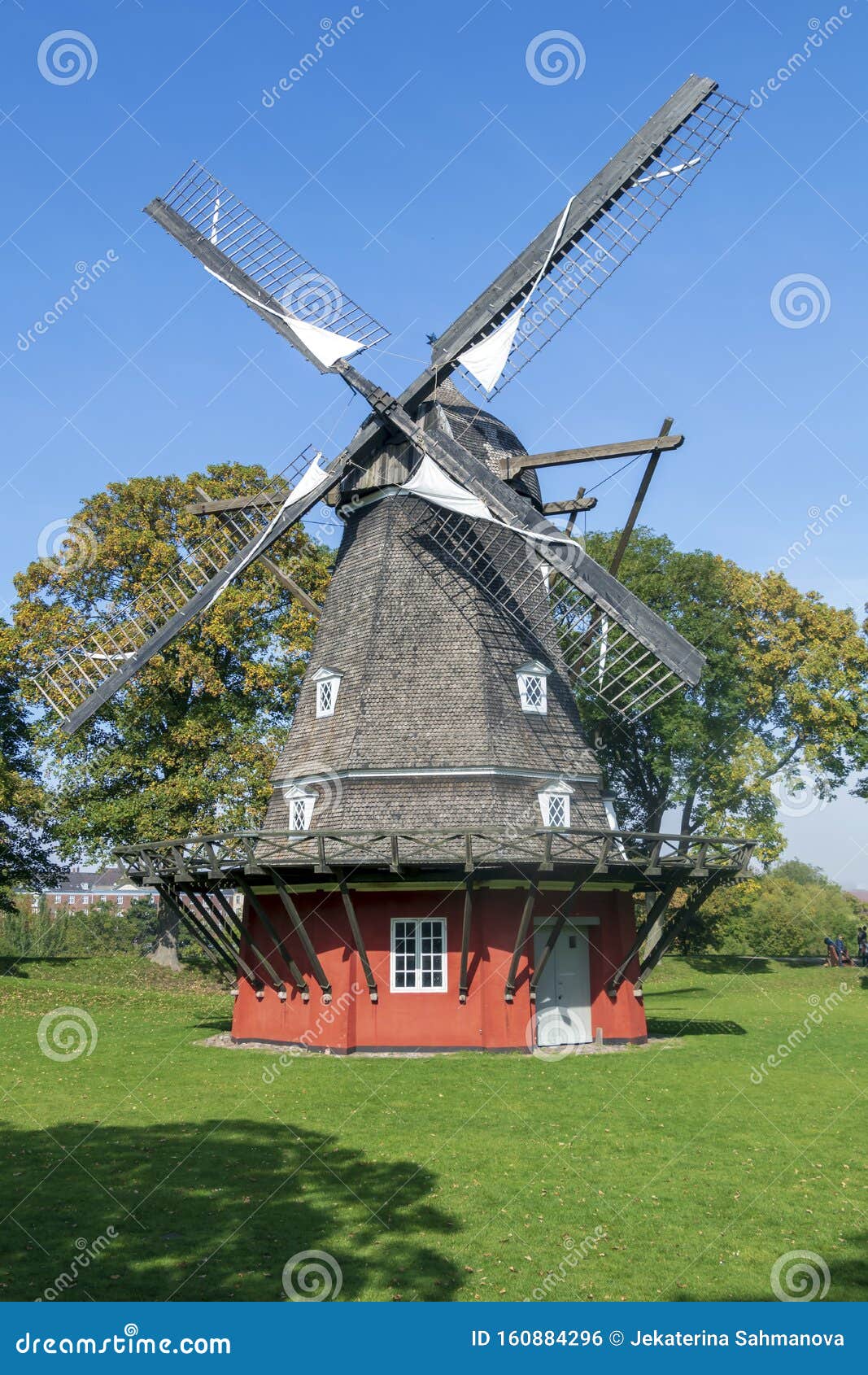 Moinho De Vento Em Kastellet Copenhagen Imagem de Stock - Imagem