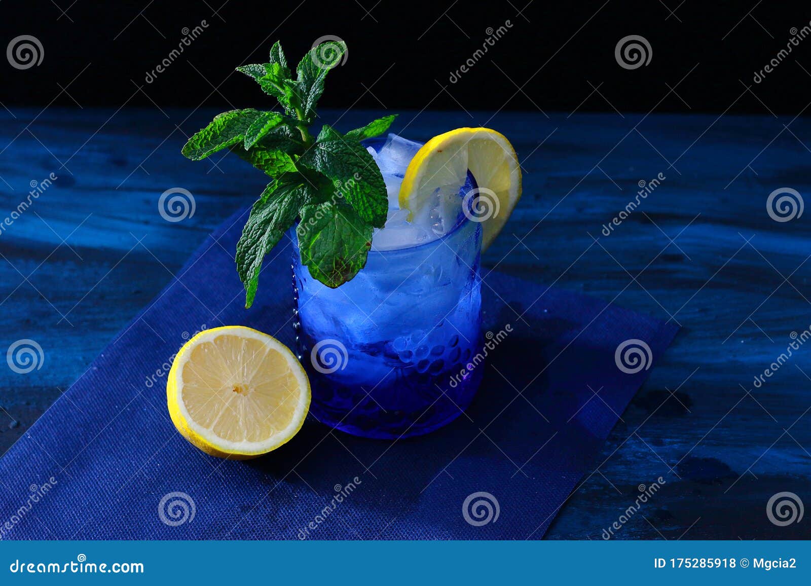 mojito with lemon and good herb, refreshing drink